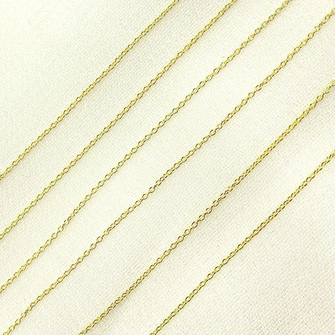 020R01LGbyFt. 14K Solid Gold Cable Chain - Image 3