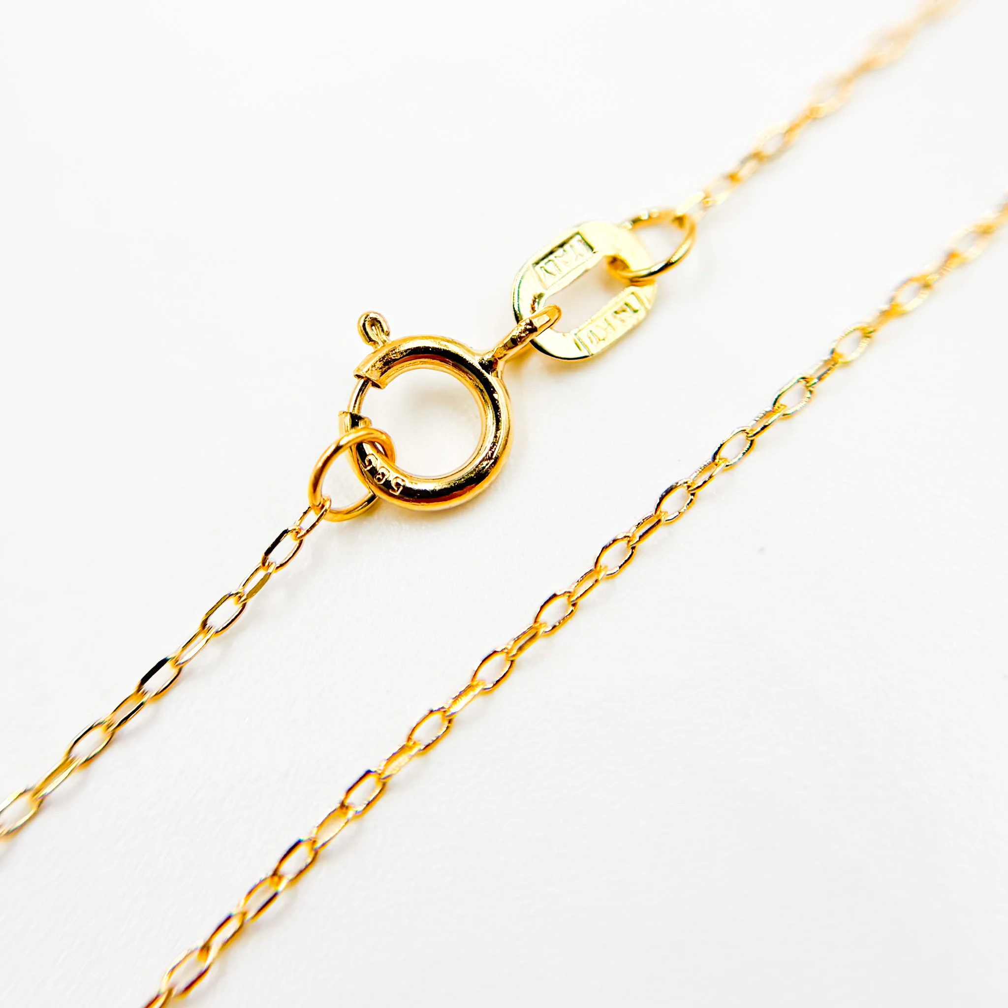 025KF17D. 14K Solid Gold Cable Chain - Image 3