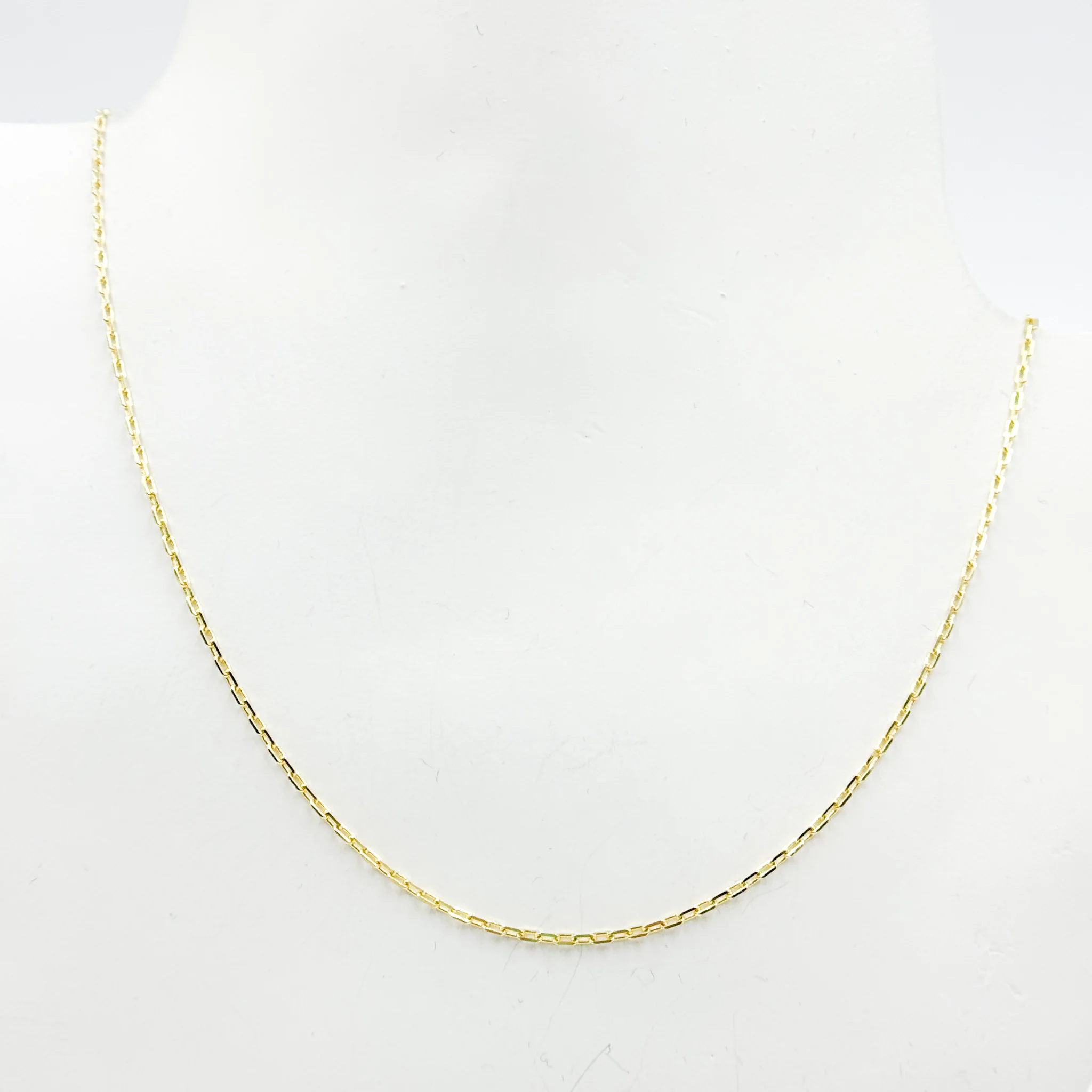 040FFCLT518K. 18K Solid Yellow Gold Cable Link Chain - Image 6