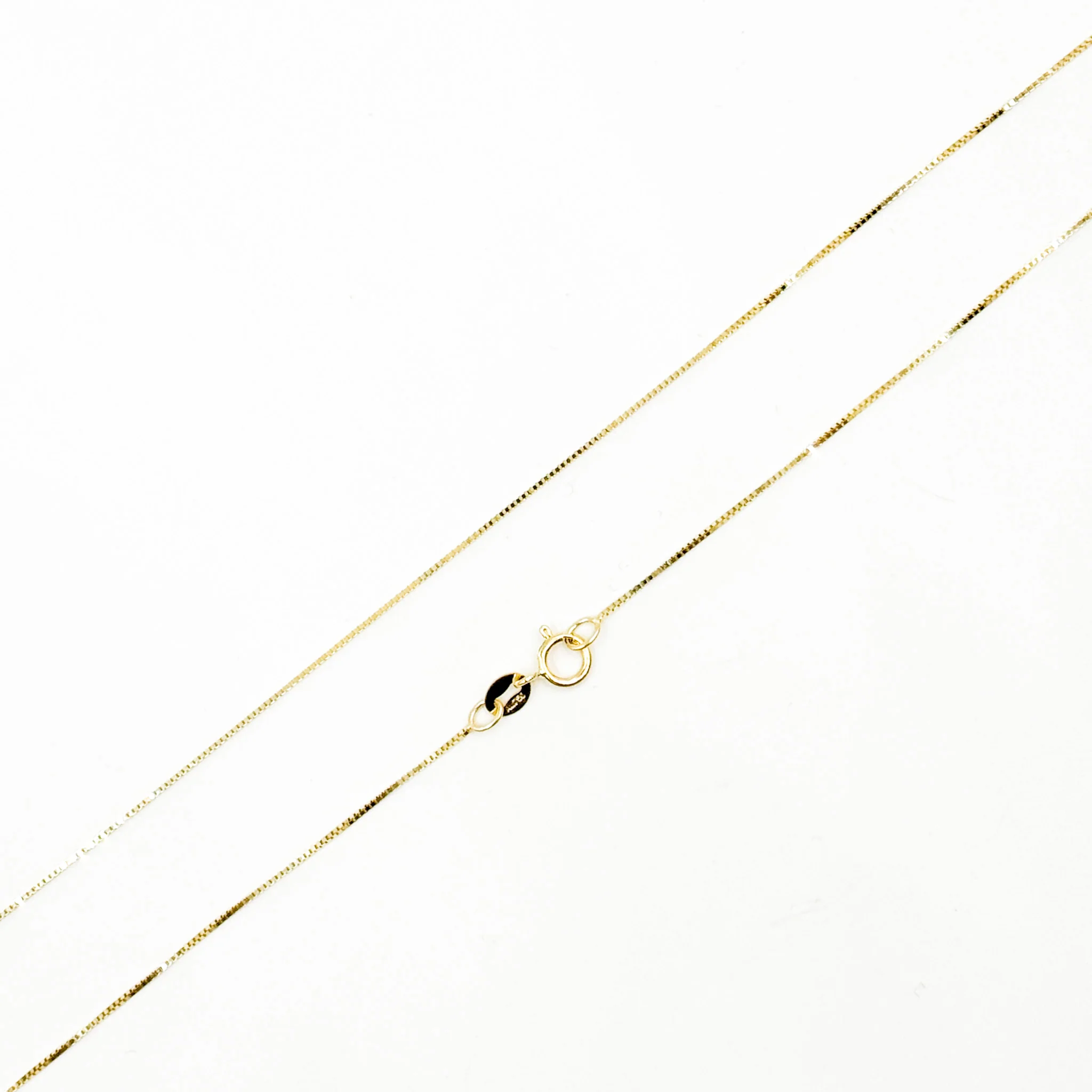 040VED18K. 18K Solid Gold Box Chain - Image 7