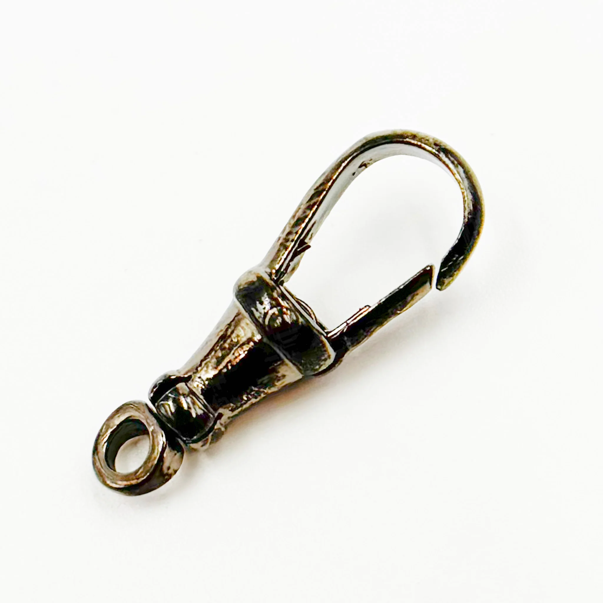 0925ALB1BR. 23MM Black Rhodium Sterling Silver Swivel Clasp - Image 3