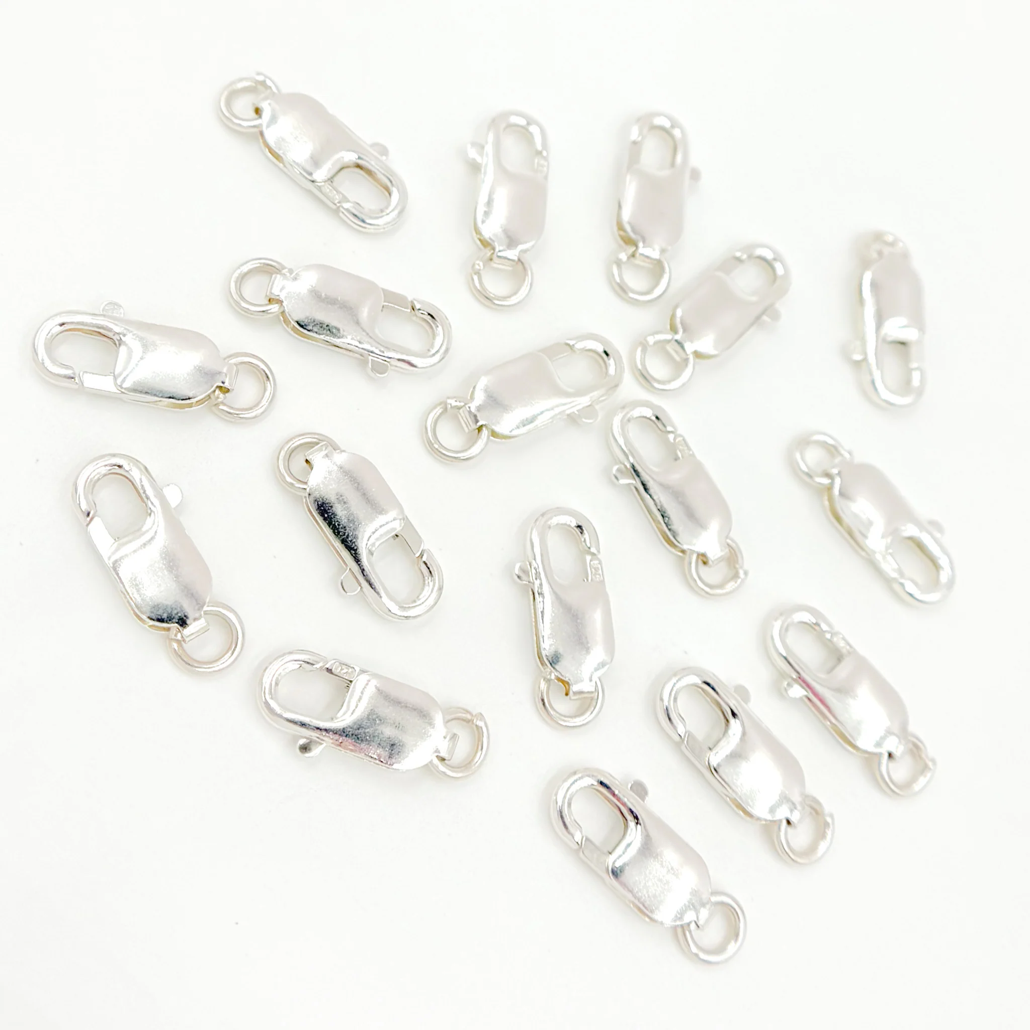 0925LC3SS. 14MM White Silver Lobster Clasp - Image 4