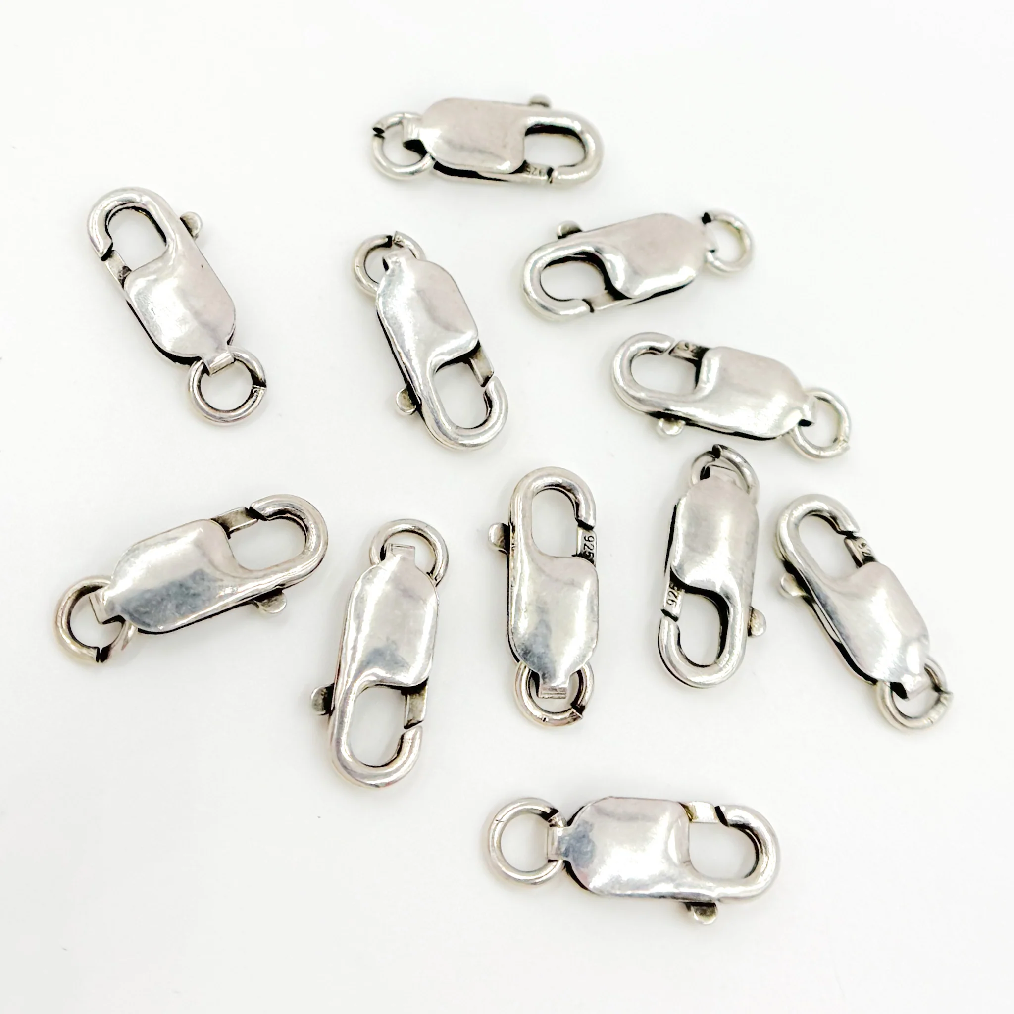 0925LC4WROX. 16MM Oxidized Sterling Silver Lobster Clasp - Image 3