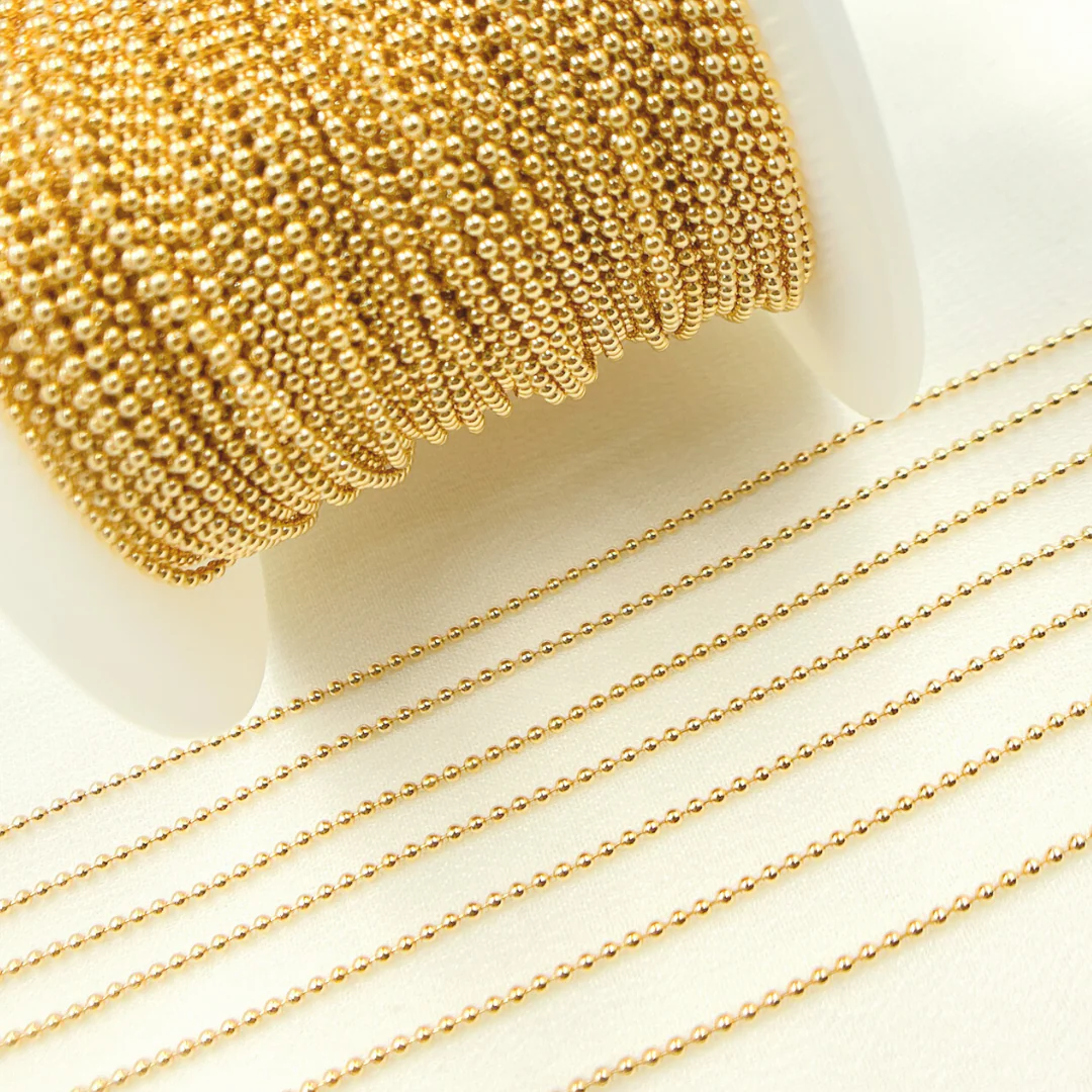 1.5MMBCGF. 14K Gold Filled Ball Chain - Image 3