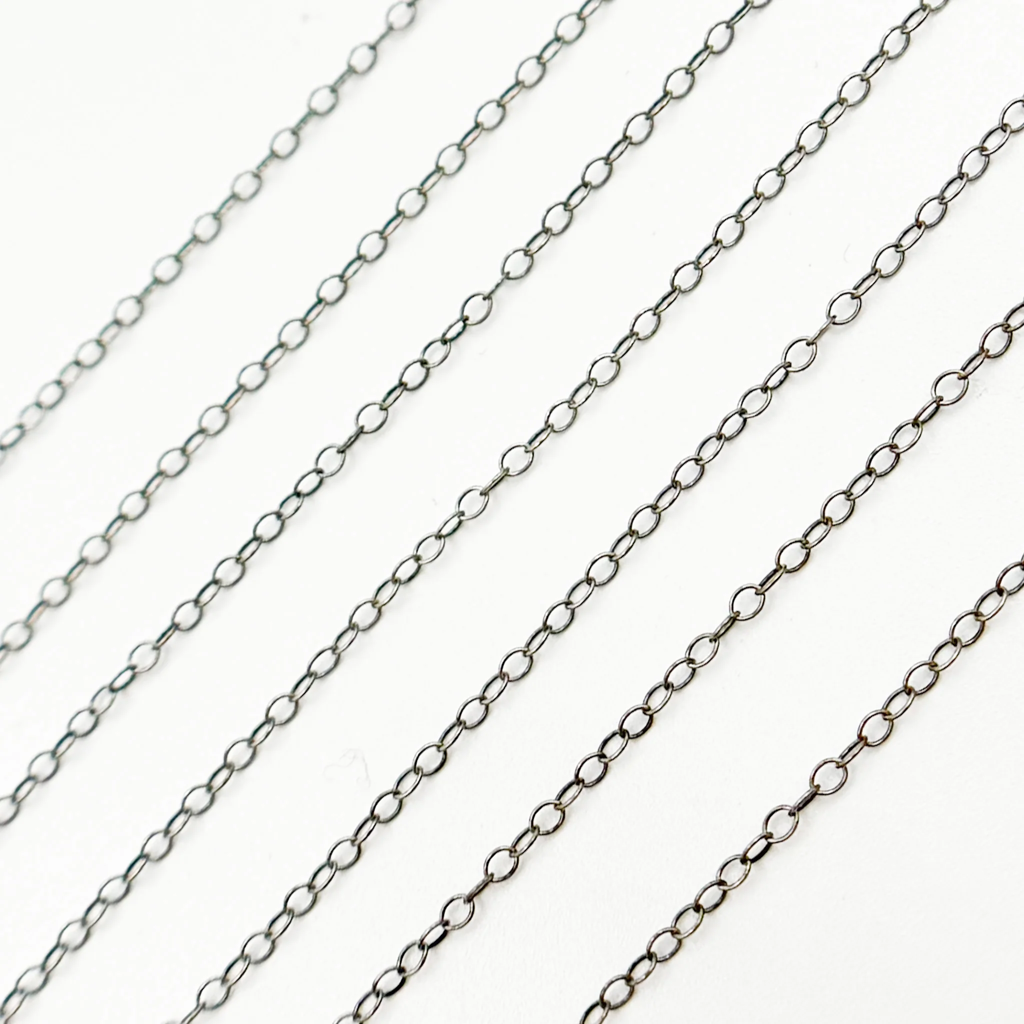 1020OX. Oxidized Cable Chain - Image 5