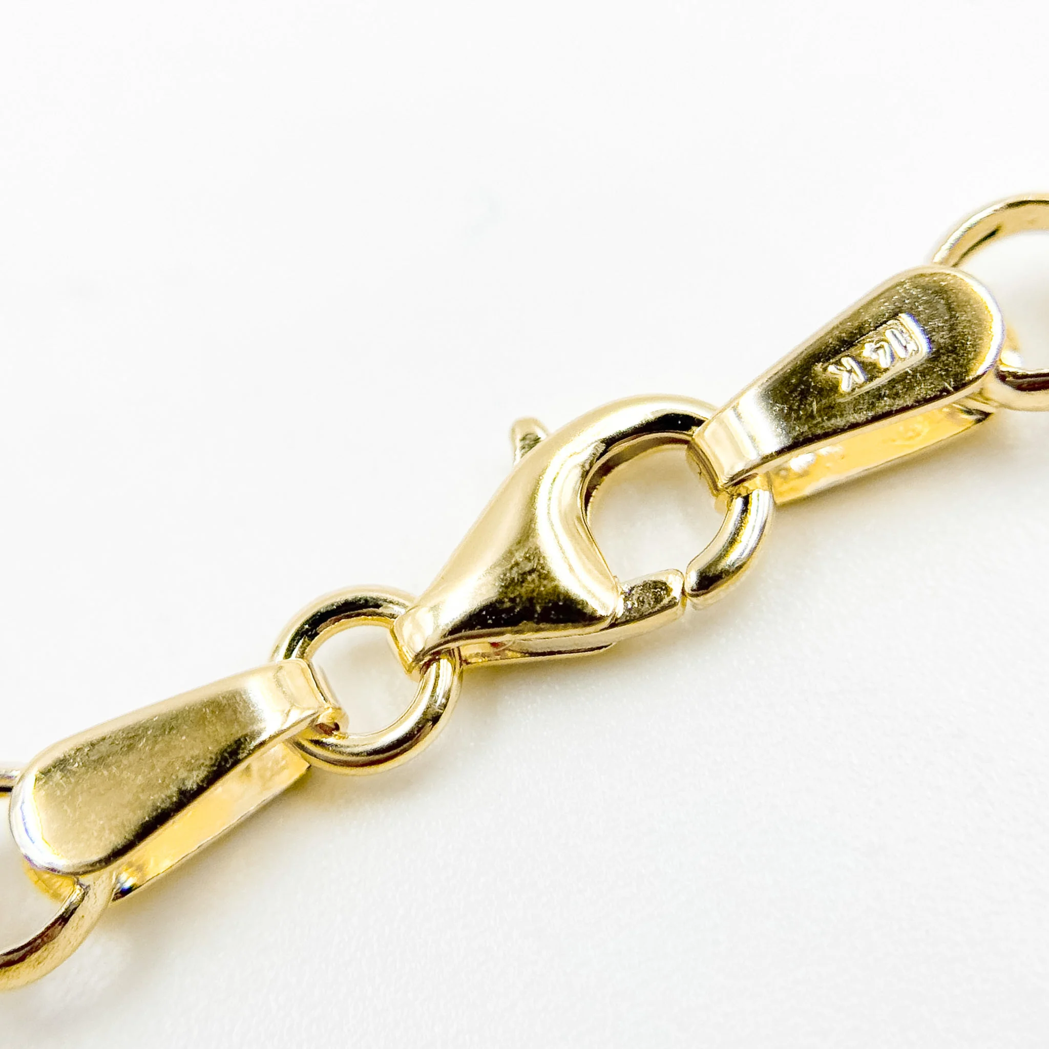 140HVR0194001. 14K Yellow Gold Round Rolo Chain – Lightweight Hollow Link Necklace - Image 9