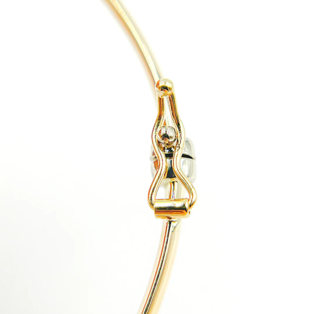 Bangle3. 14K Solid Gold Flat Bangle - Image 5