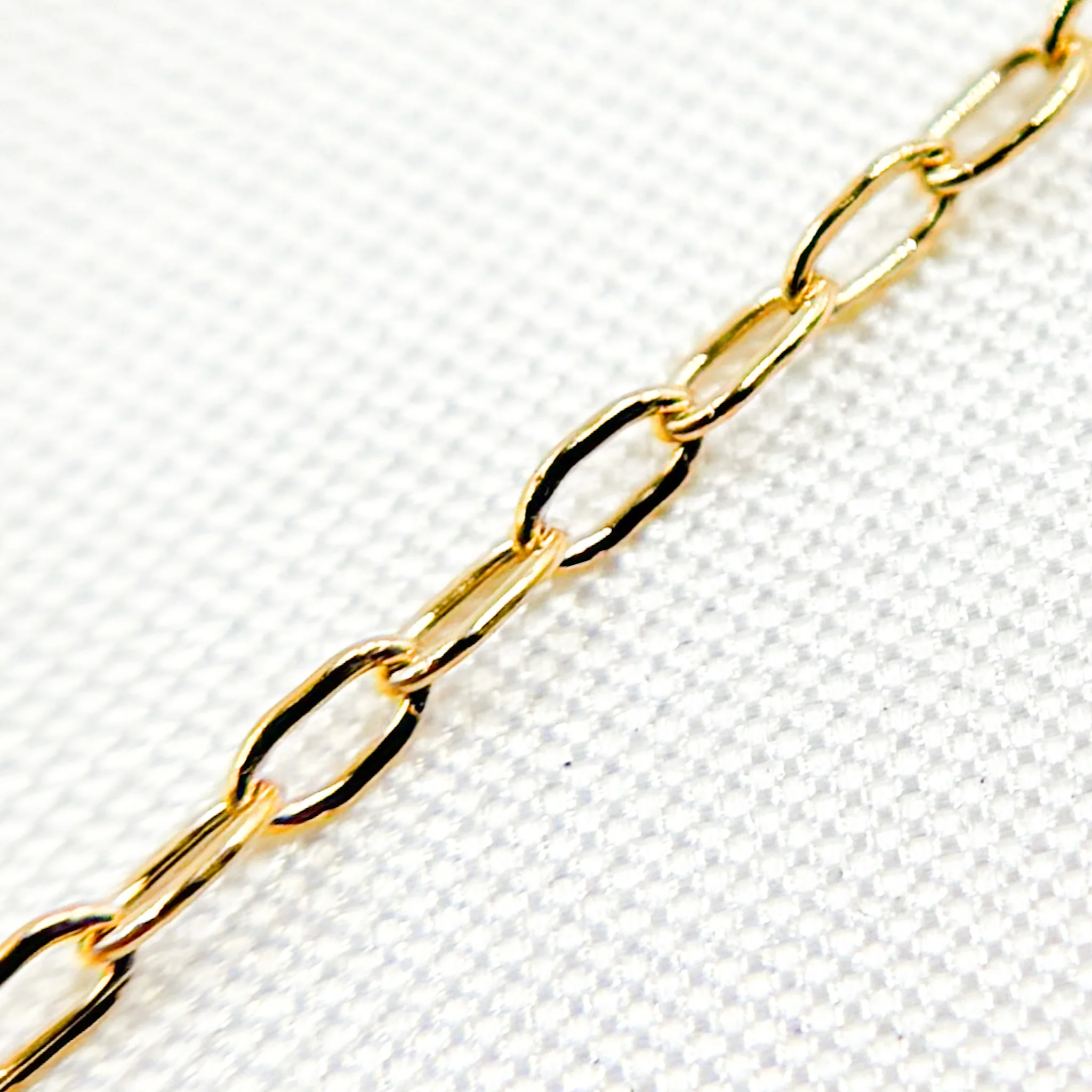 1218DFGF. 14K Gold Filled Flat Paperclip Chain - Image 4