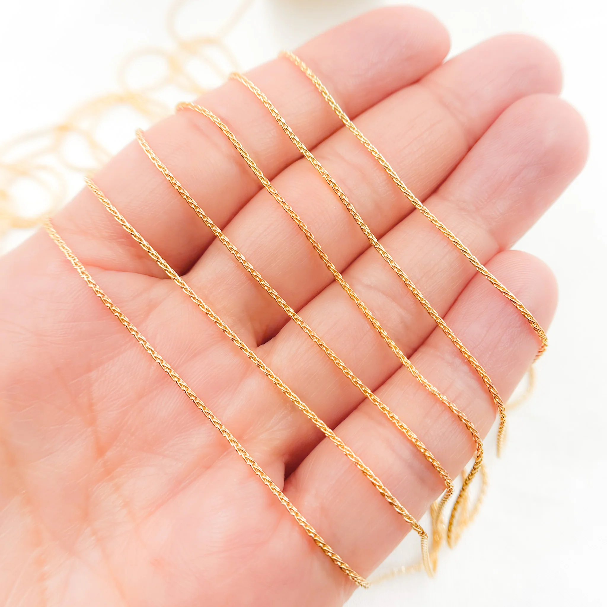 914GF. 14K Gold Filled Beading Cordette Chain - Image 5