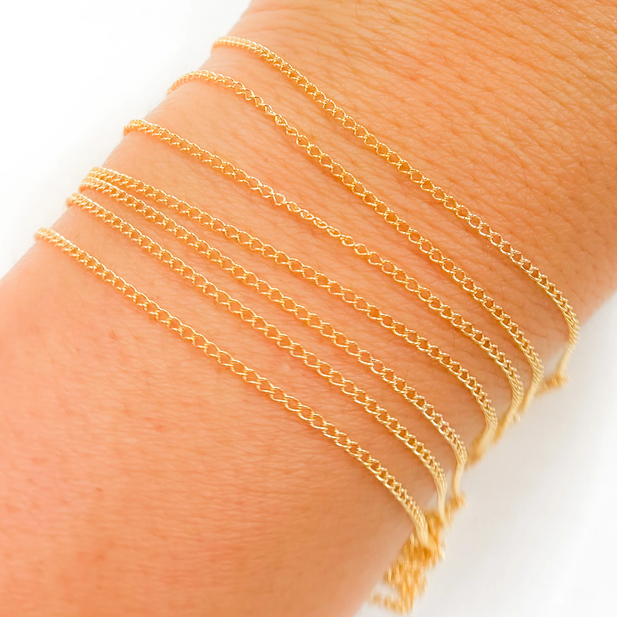 1318CGF. 14K Gold Filled Curb Chain - Image 3