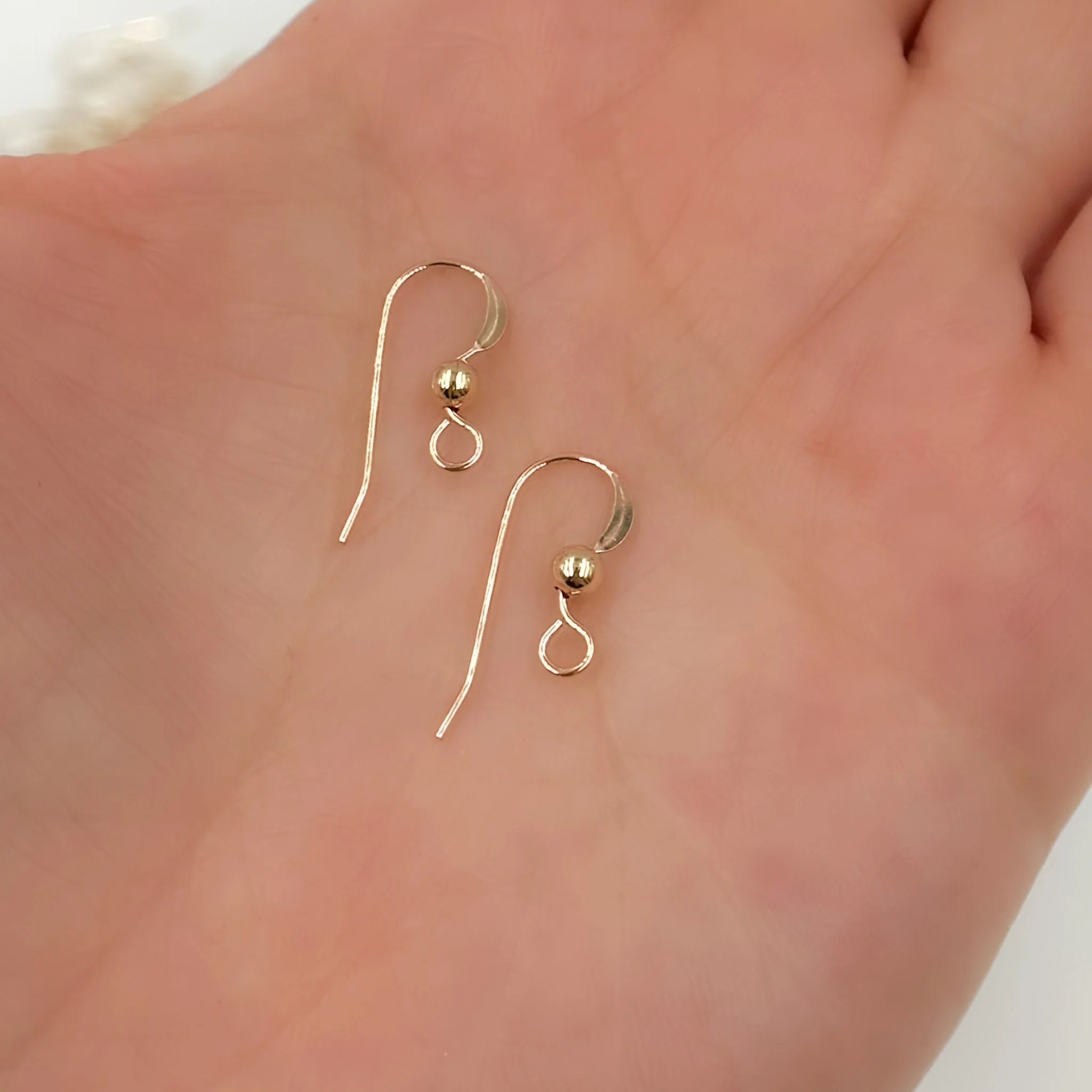 GFEW3. Gold-Filled Ball Ear Wire - Image 3