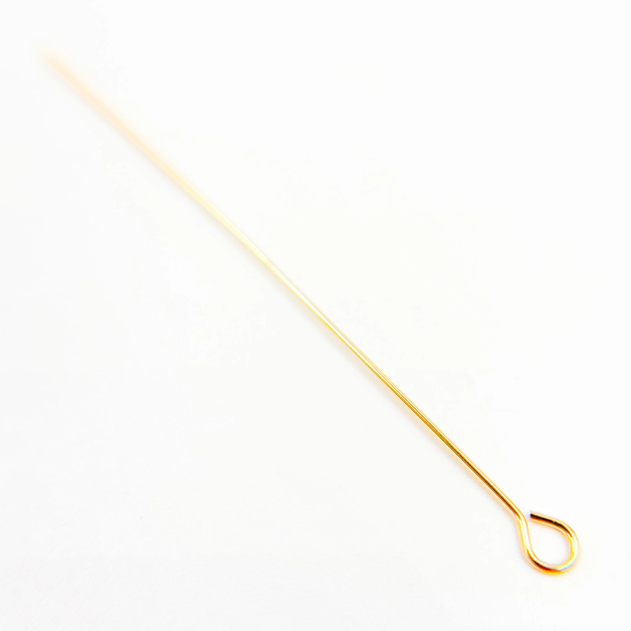 320C1.5. 24 Gauge Gold-filled Eye Pin 1.5 Inch Headpin - Image 5