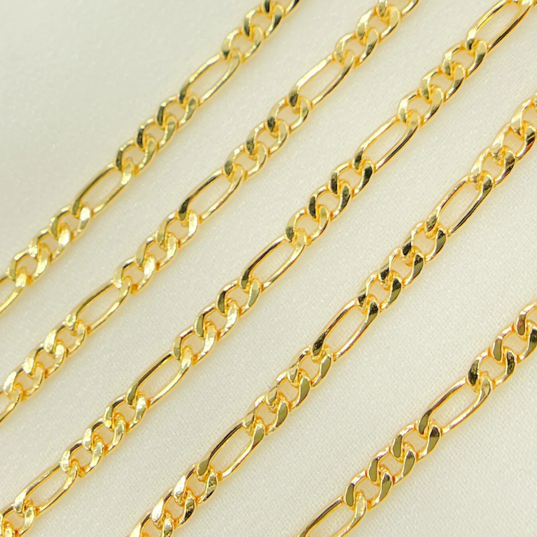 3831CHRGF. 14K Gold Filled Figaro Link Chain - Image 4