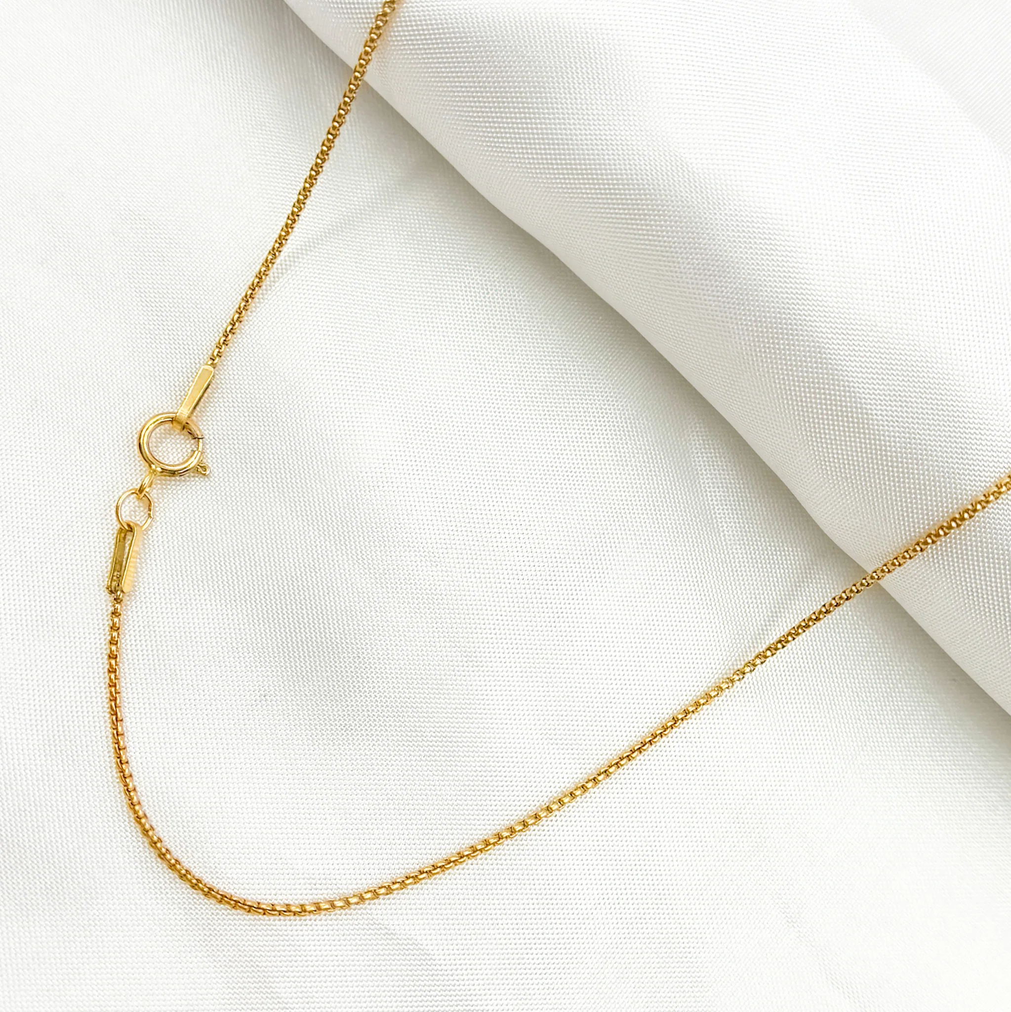 942SRNecklace. 14k Gold Filled Box Finished Necklace - Image 6