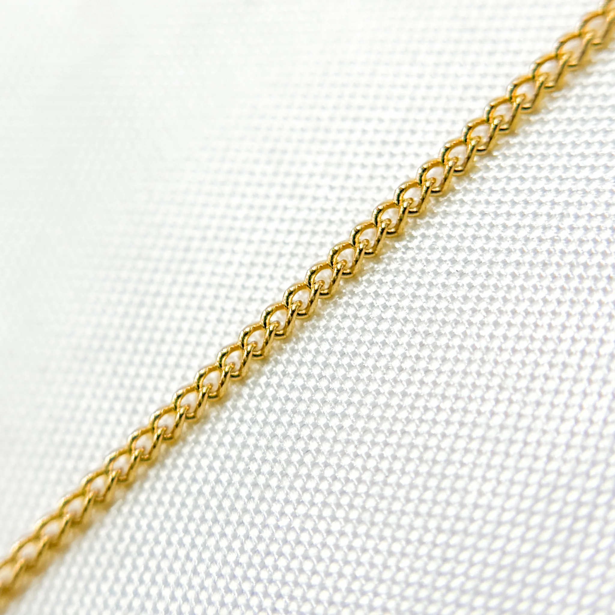 71GFNecklace. 14k Gold Filled Curb Finished Necklace - Image 6