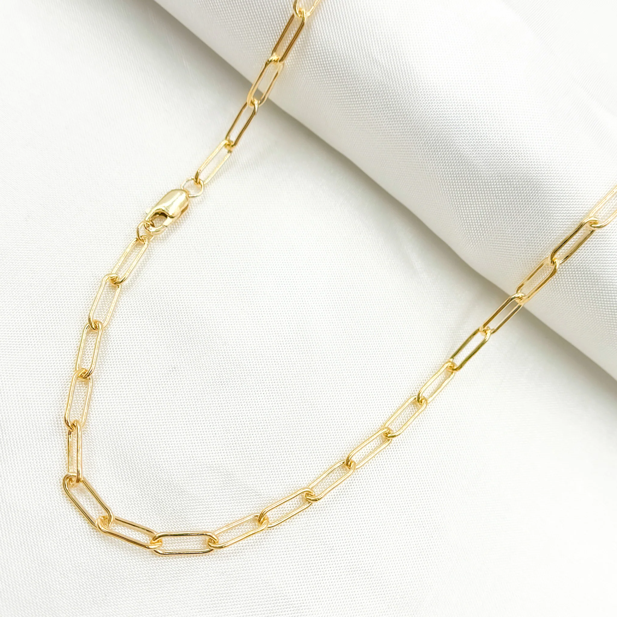 2903GFNecklace. 14k Gold-Filled Smooth Paperclip Necklace - Image 4