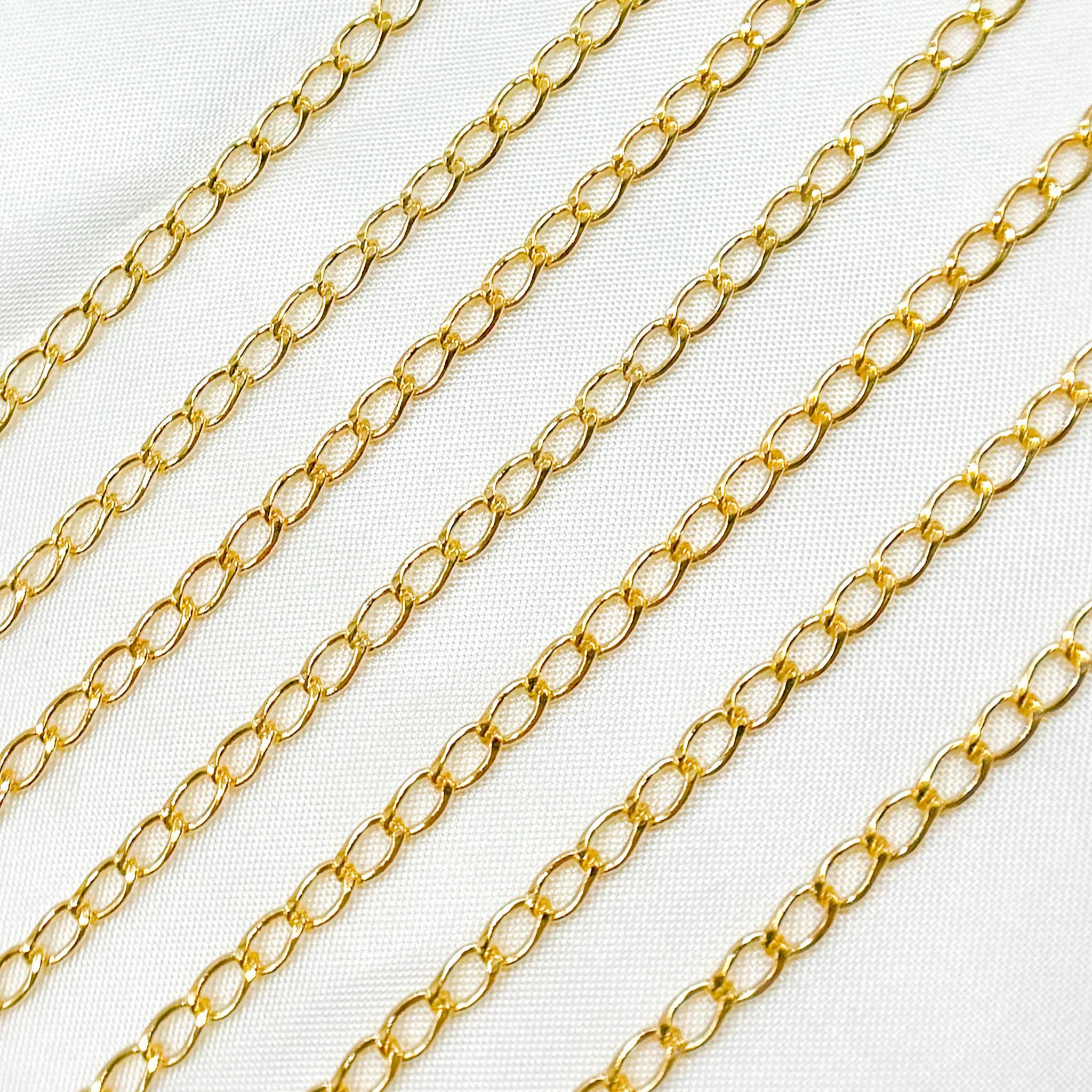 2508CHRGF. 14K Gold Filled Flat Curb Chain - Image 2