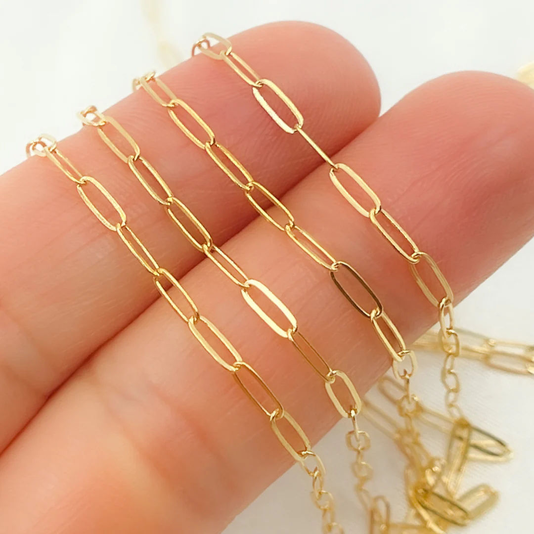 1606FGF. 14K Gold Filled Flat Oval Link Chain - Image 3
