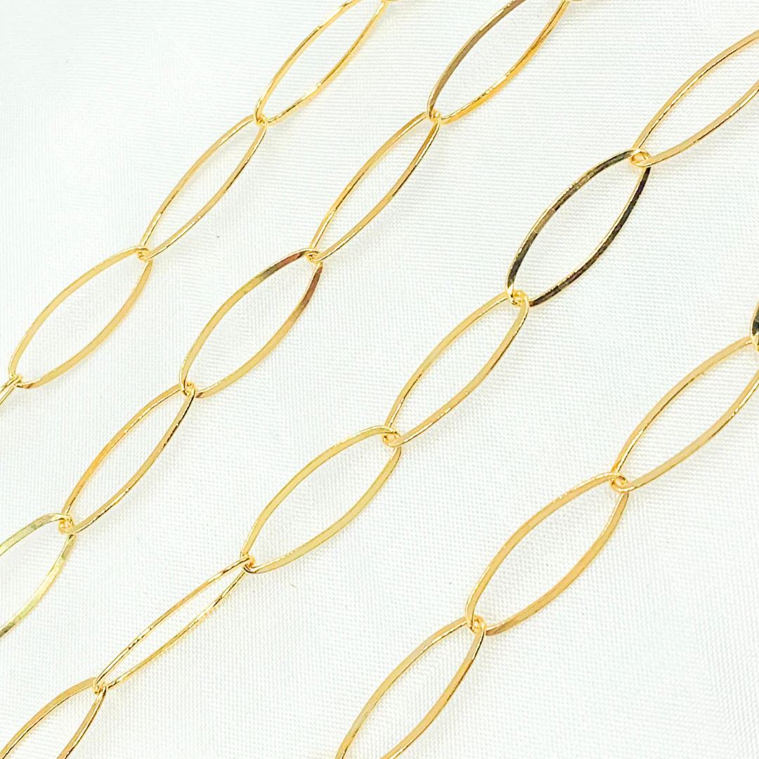 700FGF. 14k Gold Filled Flat Oval Link Chain. - Image 3