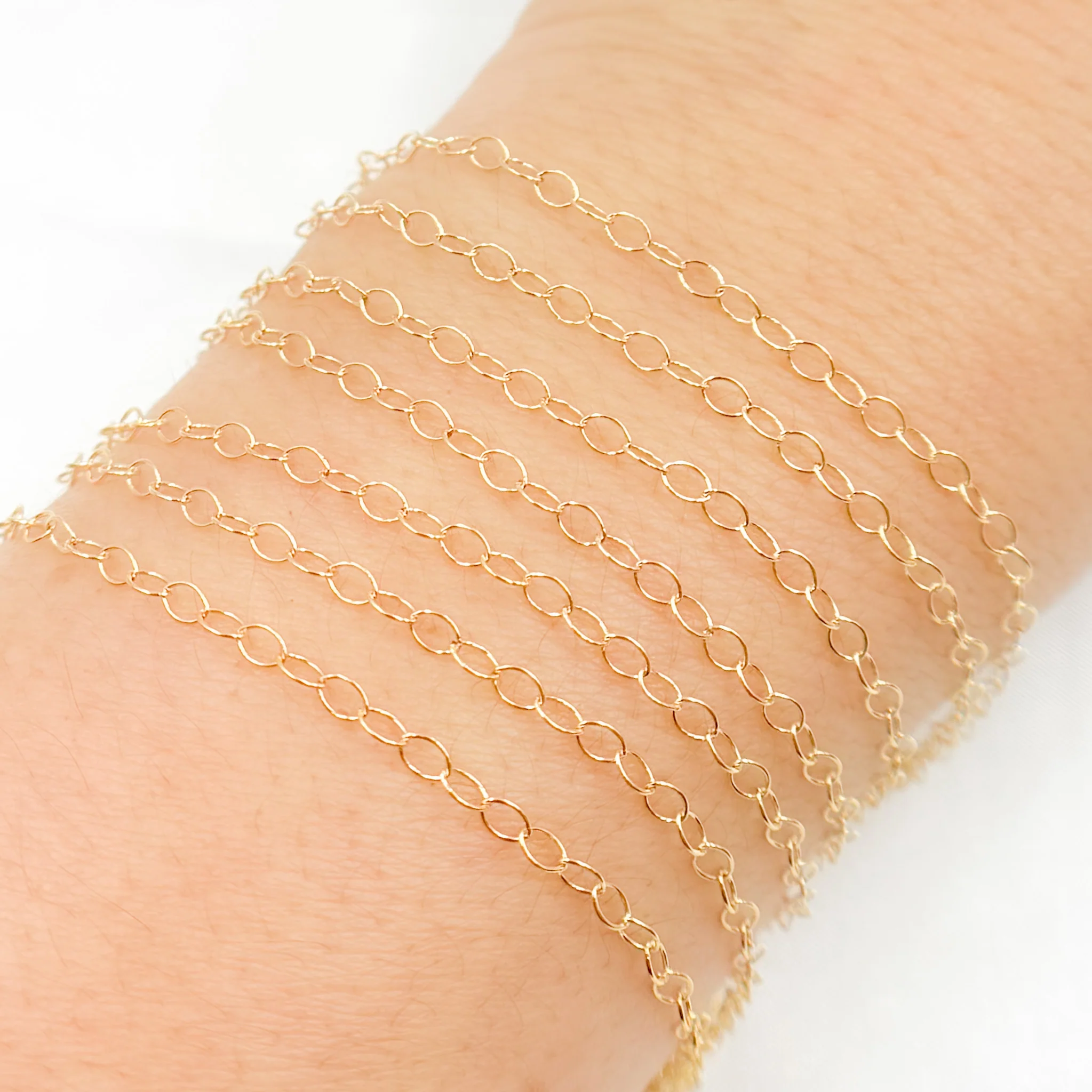 1310GF. 14K Gold Filled Smooth Cable Chain - Image 2