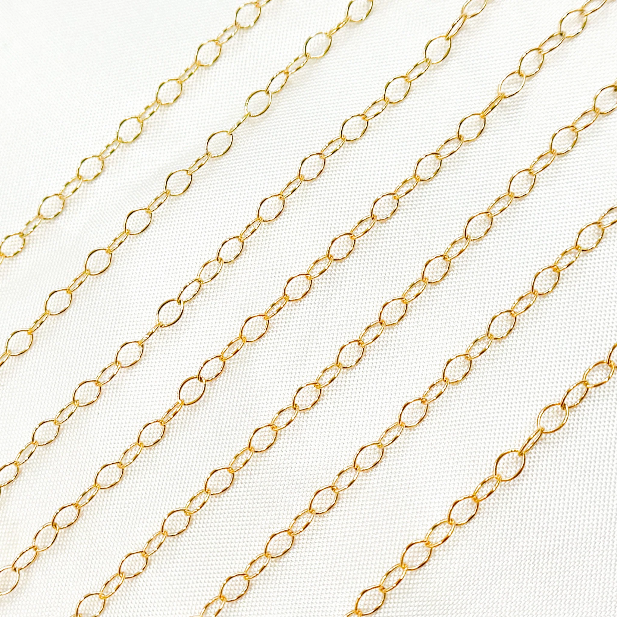 1310GF. 14K Gold Filled Smooth Cable Chain - Image 3