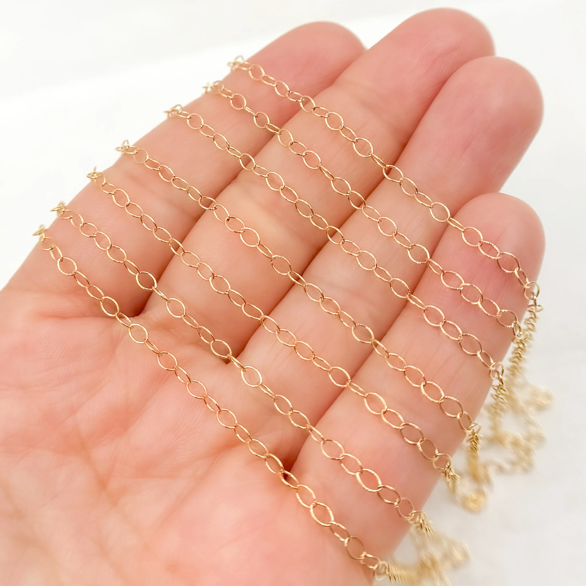 1310GF. 14K Gold Filled Smooth Cable Chain - Image 4