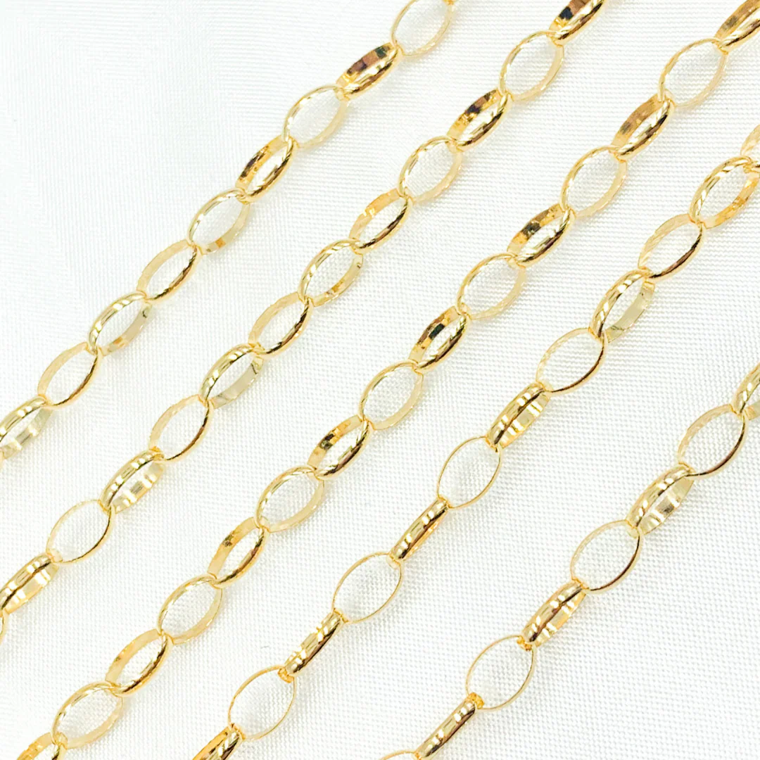 606GF. 14K Gold Filled Oval Link Chain - Image 2