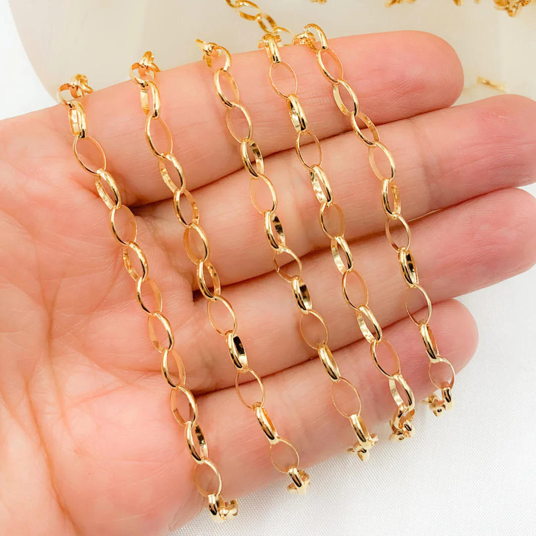 606GF. 14K Gold Filled Oval Link Chain - Image 3