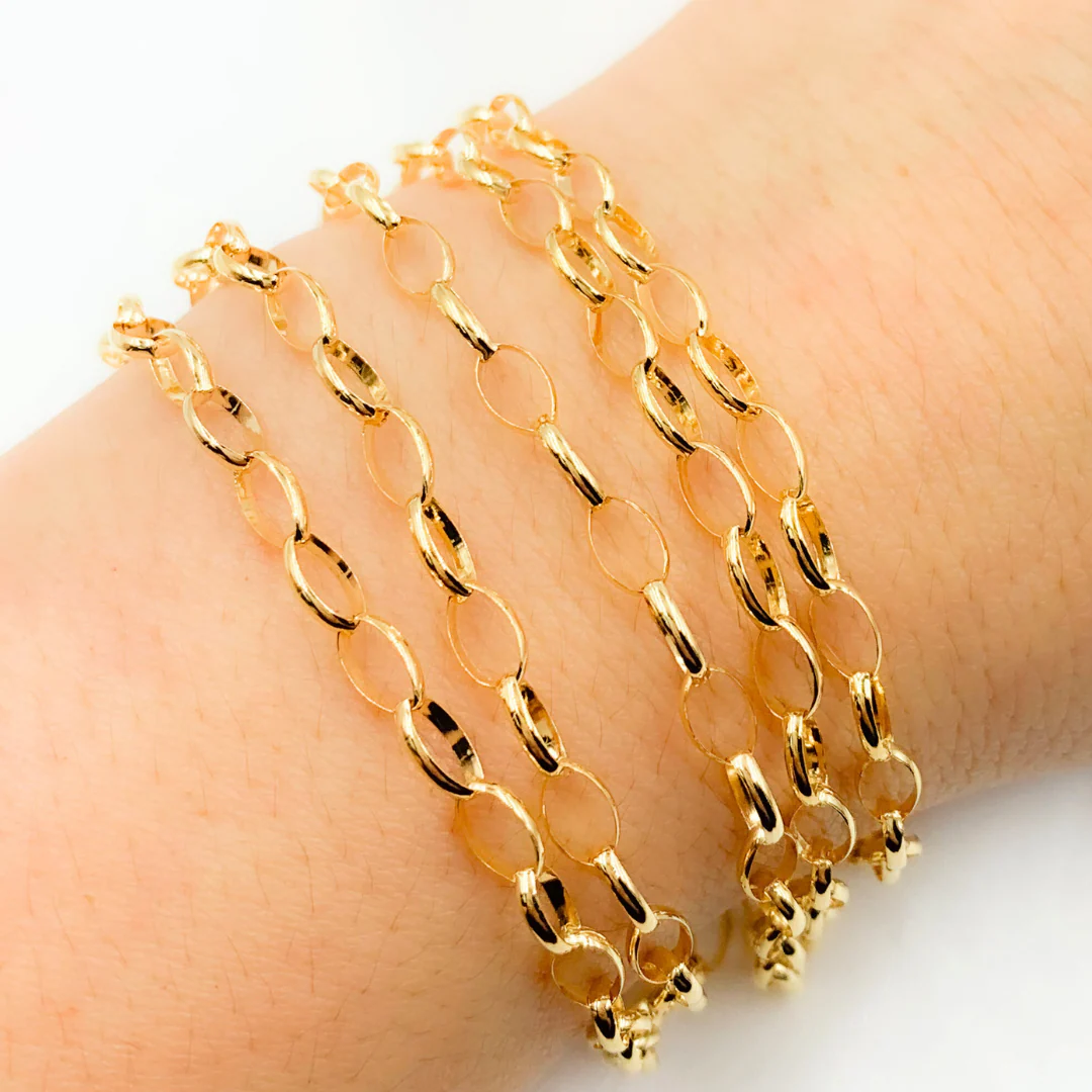 606GF. 14K Gold Filled Oval Link Chain - Image 4