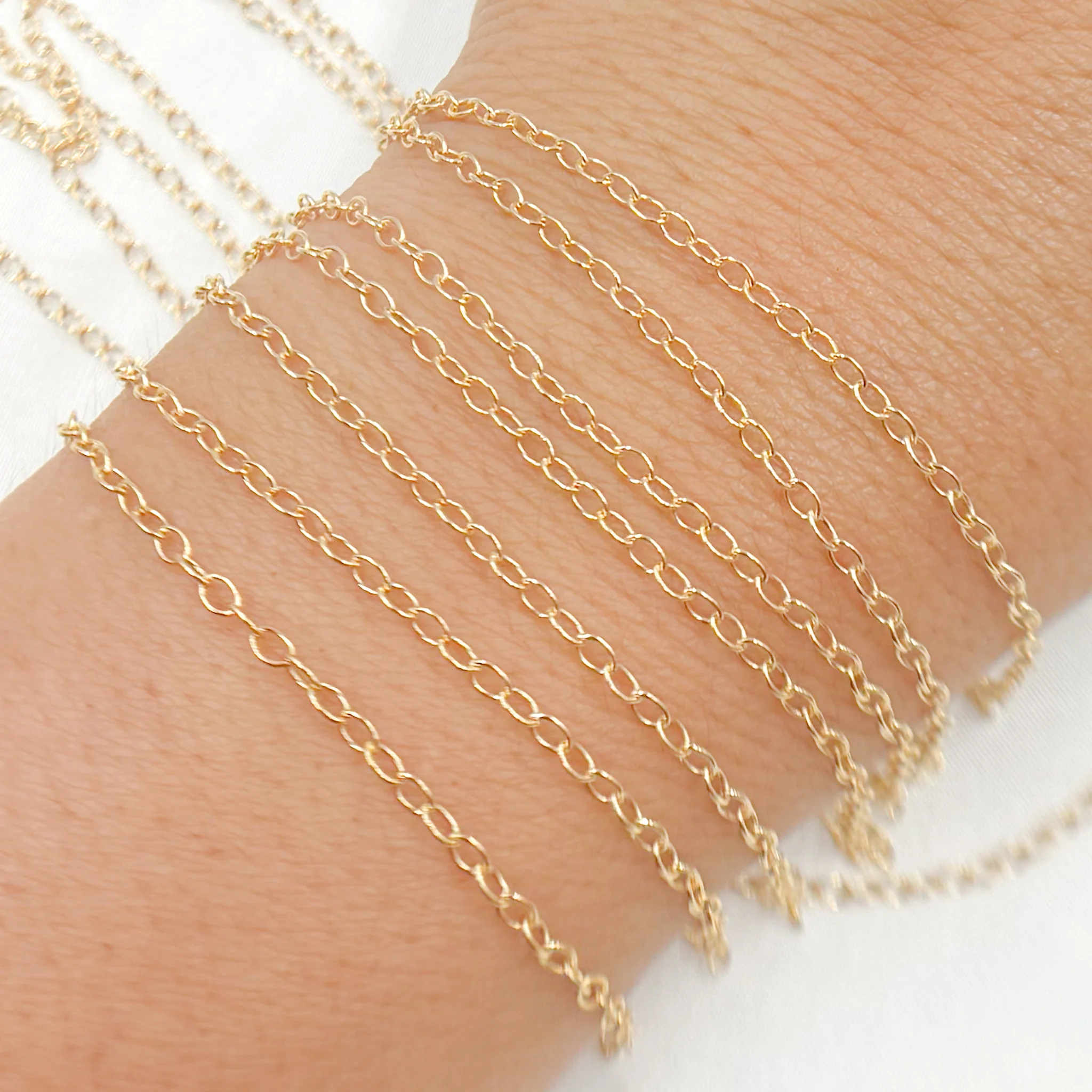 1512GF. 14K Gold-Filled Smooth Cable Chain - Image 4