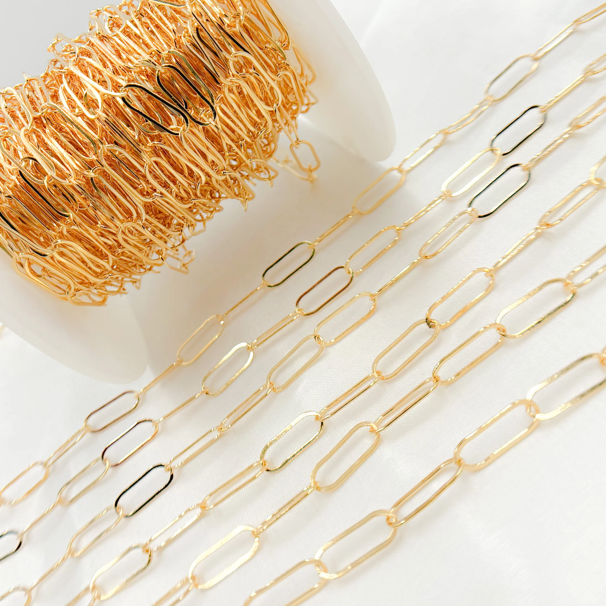 768FGF. 14k Gold Filled Paperclip Flat Chain - Image 5