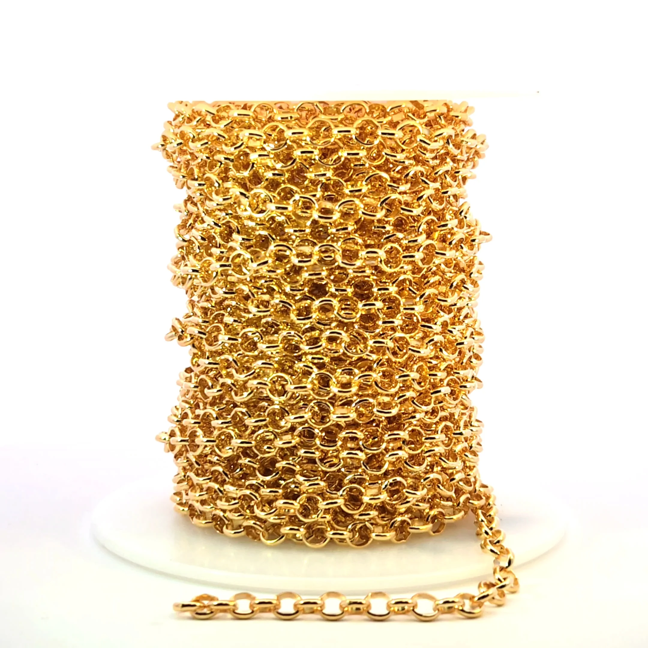 564GF. 14K Gold Filled Rolo Link Chain - Image 8
