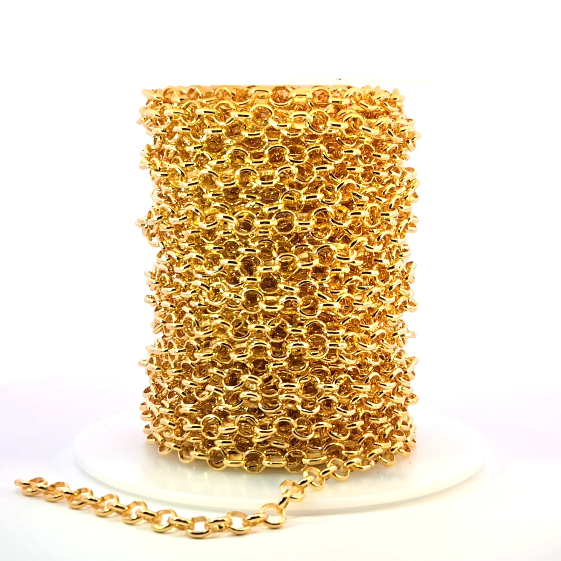 564GF. 14K Gold Filled Rolo Link Chain - Image 9