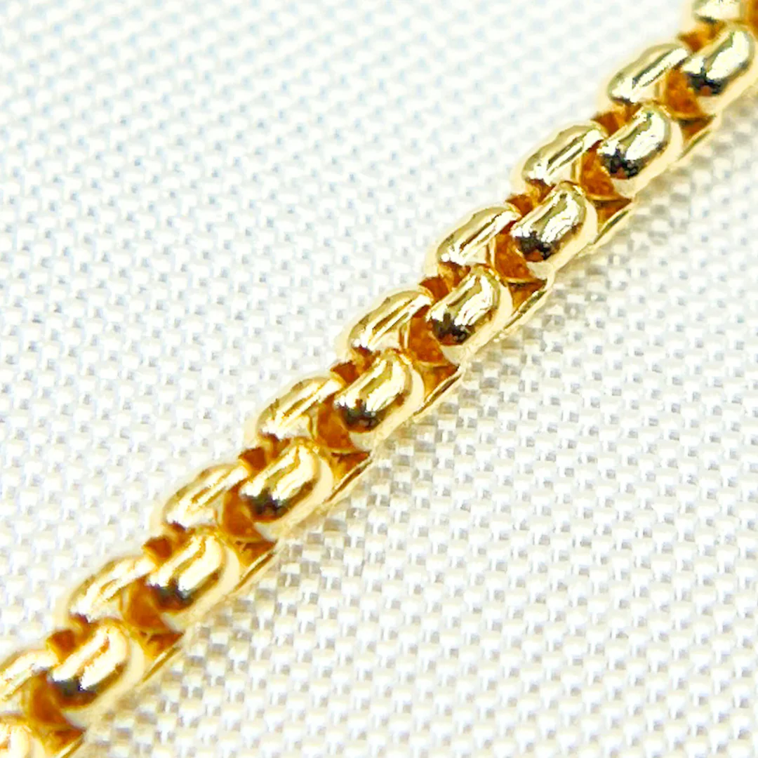 520GF. 14K Gold Filled Round Box Chain - Image 3
