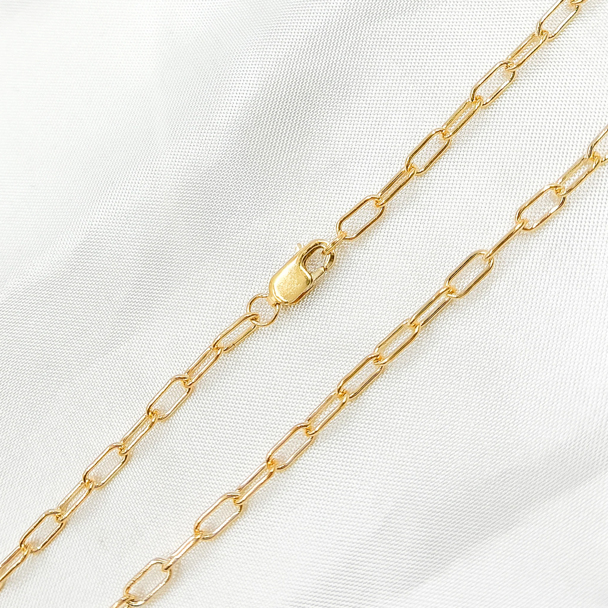 2505GFNecklace. 14K Gold-Filled Smooth Paperclip Finished Necklace - Image 3