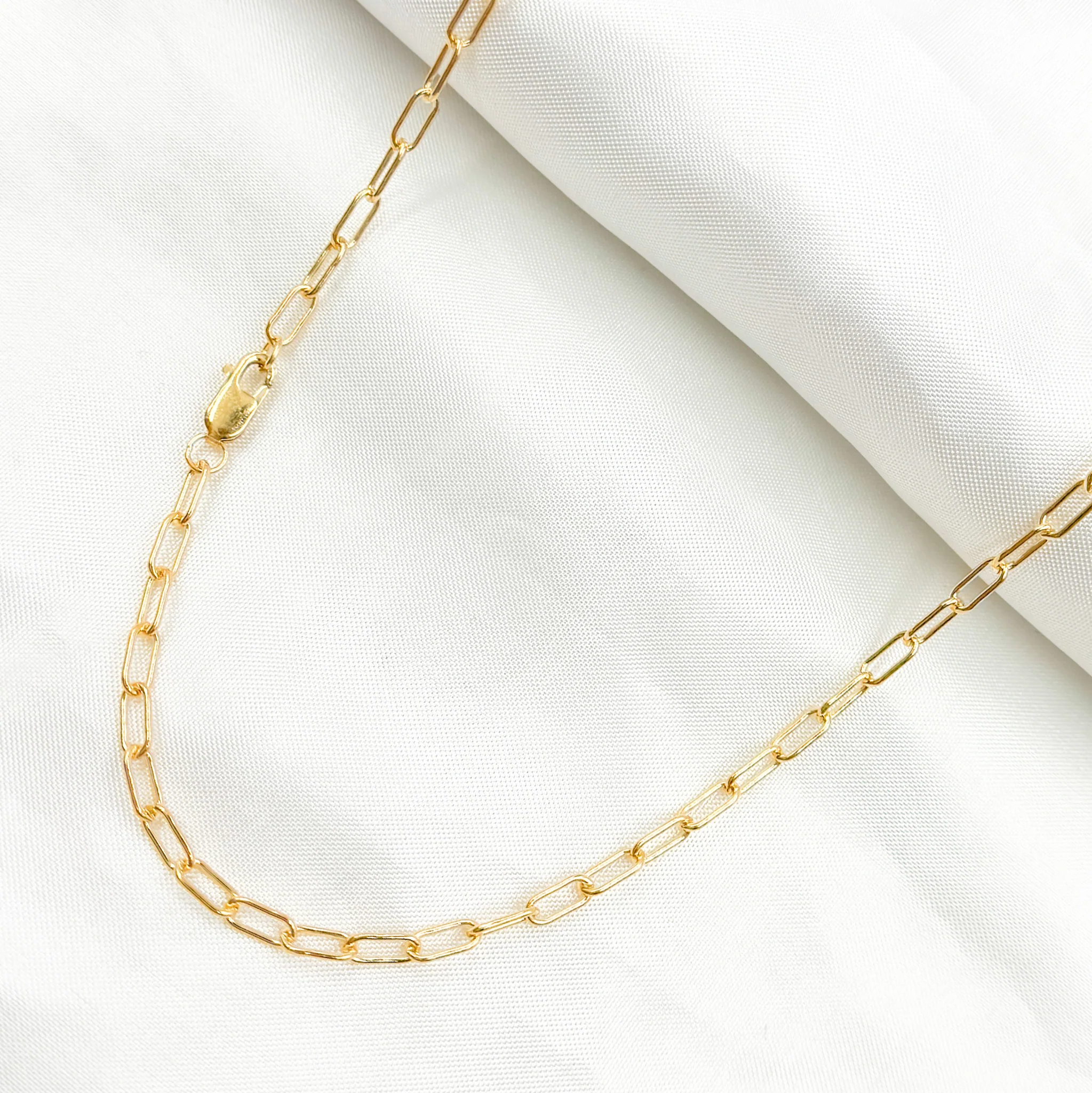 2505GFNecklace. 14K Gold-Filled Smooth Paperclip Finished Necklace - Image 5