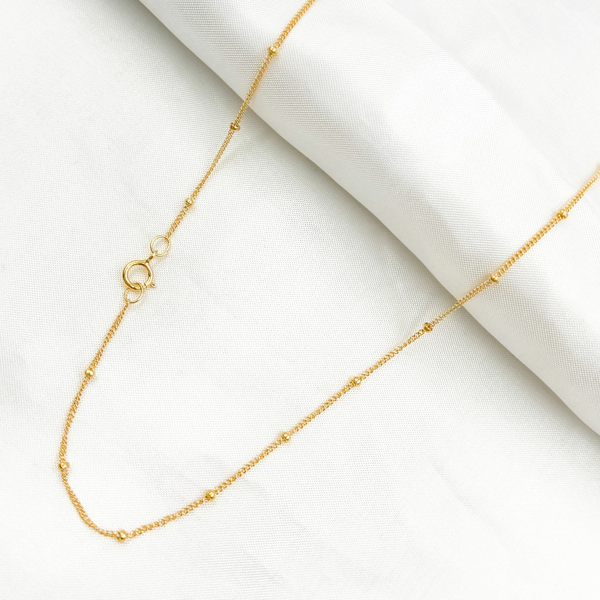 444GFNecklace. 14K Gold-Filled Satellite Ball Finished Necklace - Image 5