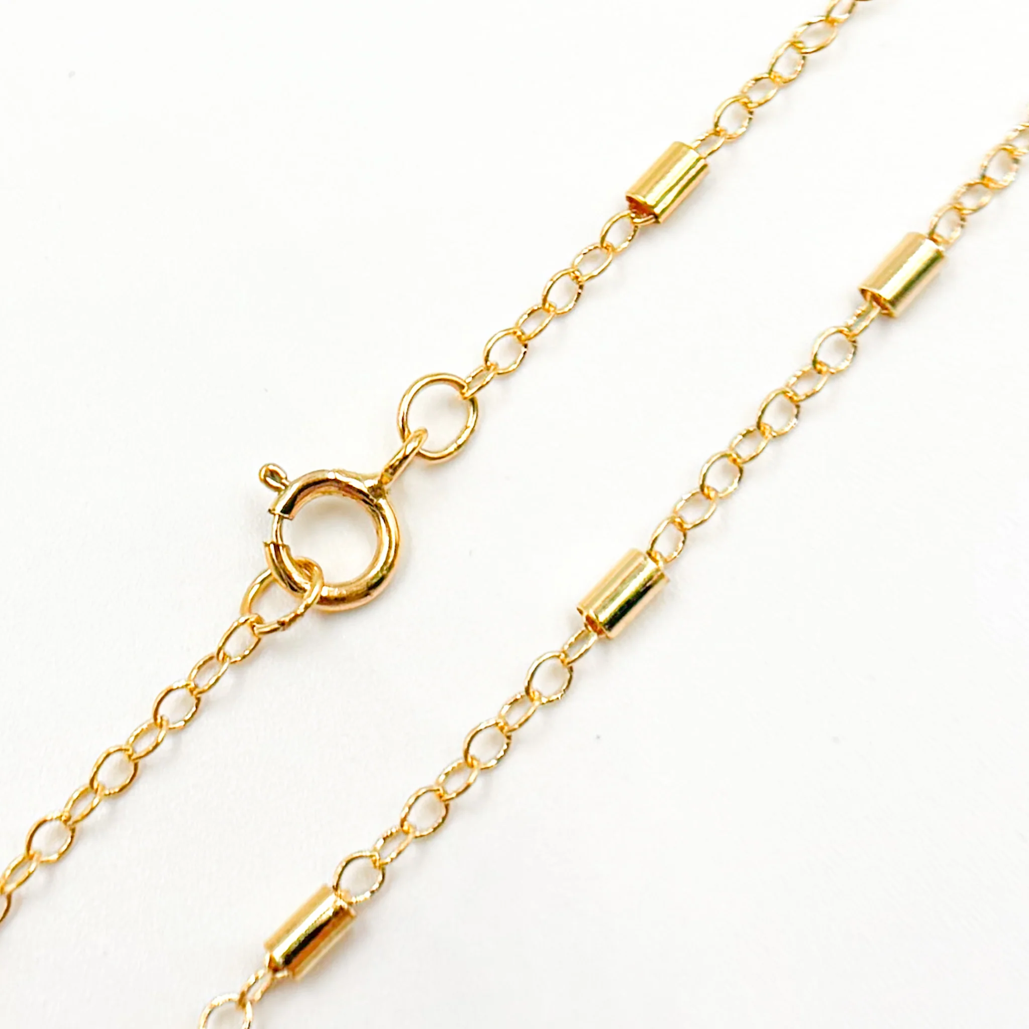 1203D2Necklace. 14K Gold-Filled Satellite Tube Finish Necklace