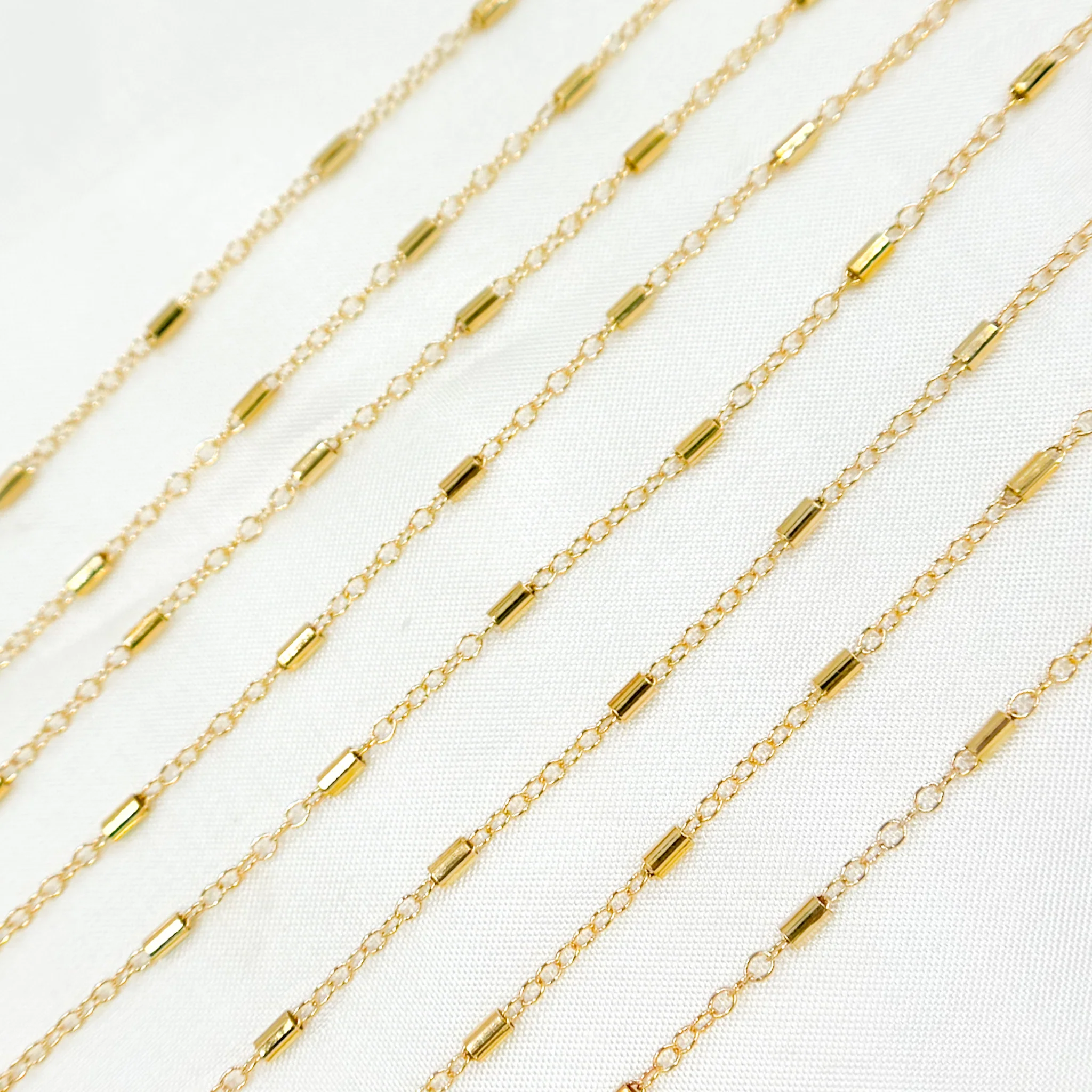 1203GF. 14K Gold-Filled Tube Size Satellite Chain - Image 6