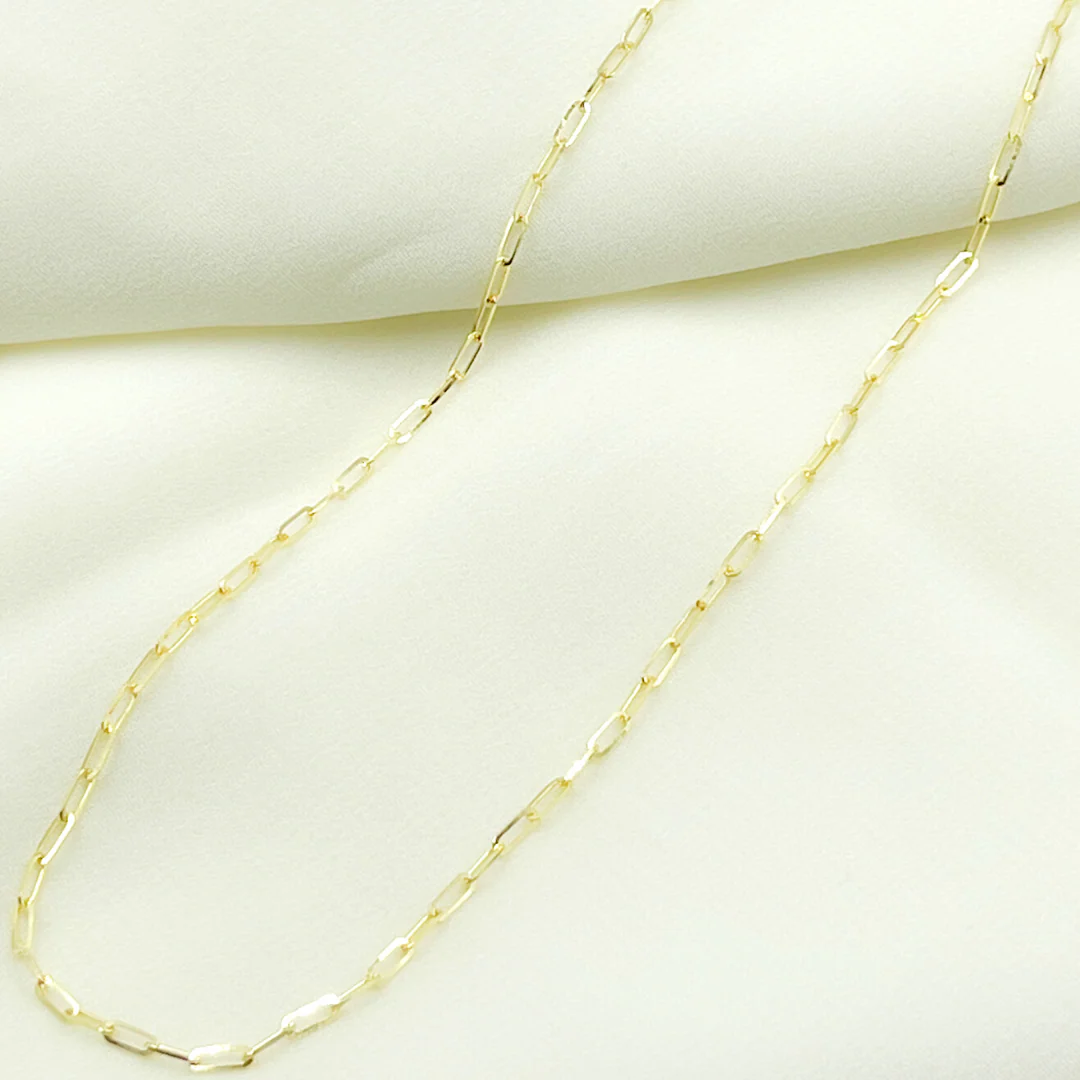 060FVACLL3. 14K Solid Gold Paperclip Chain - Image 2