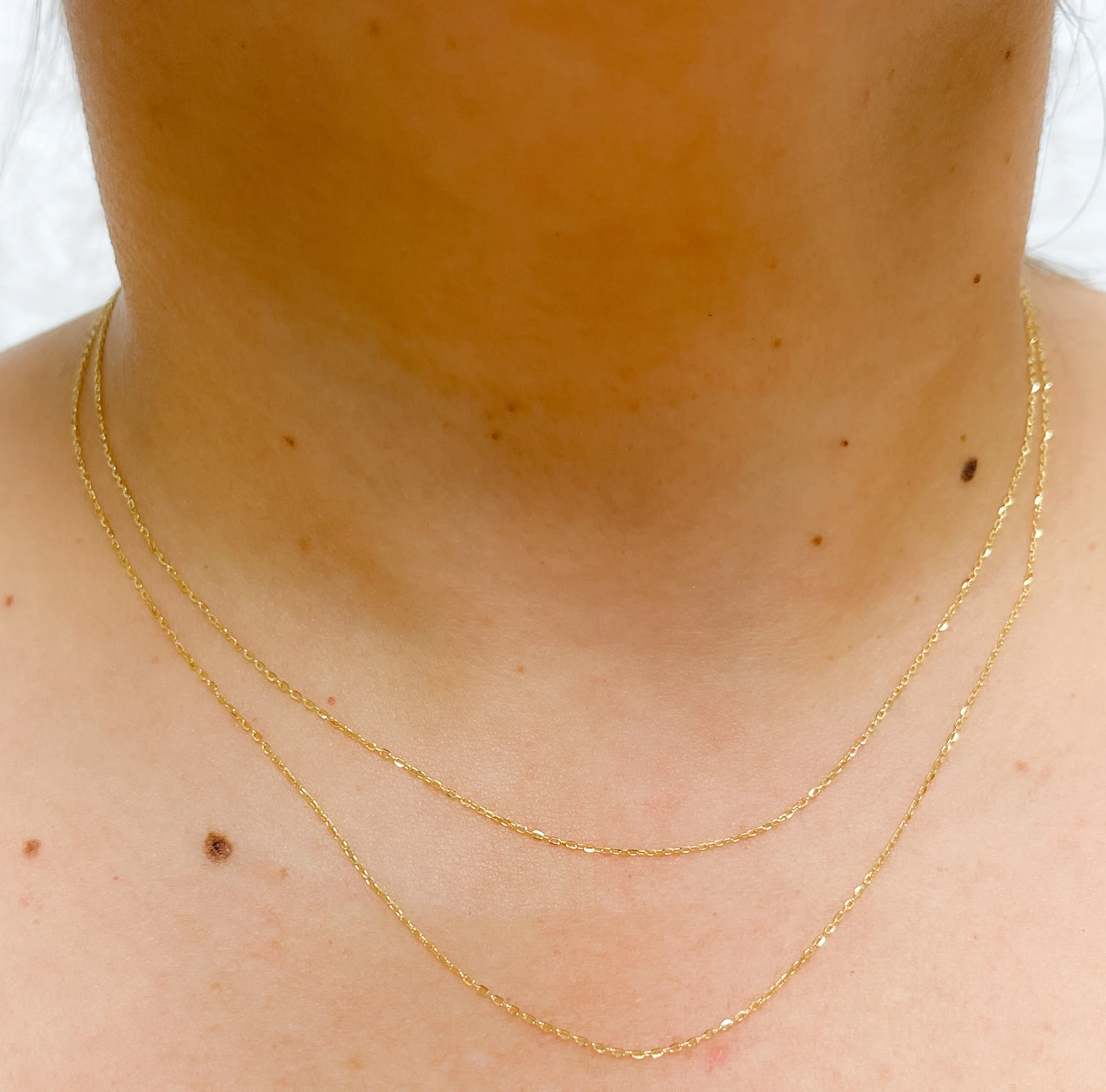025KF64DO. 14K Solid Gold Cable Chain - Image 2