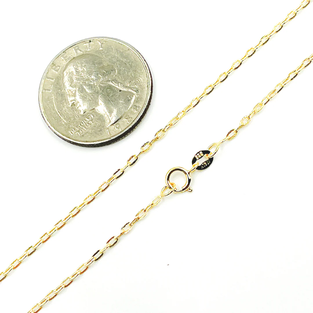 040FBFL5L913. 14K Solid Gold Cable Chain - Image 4