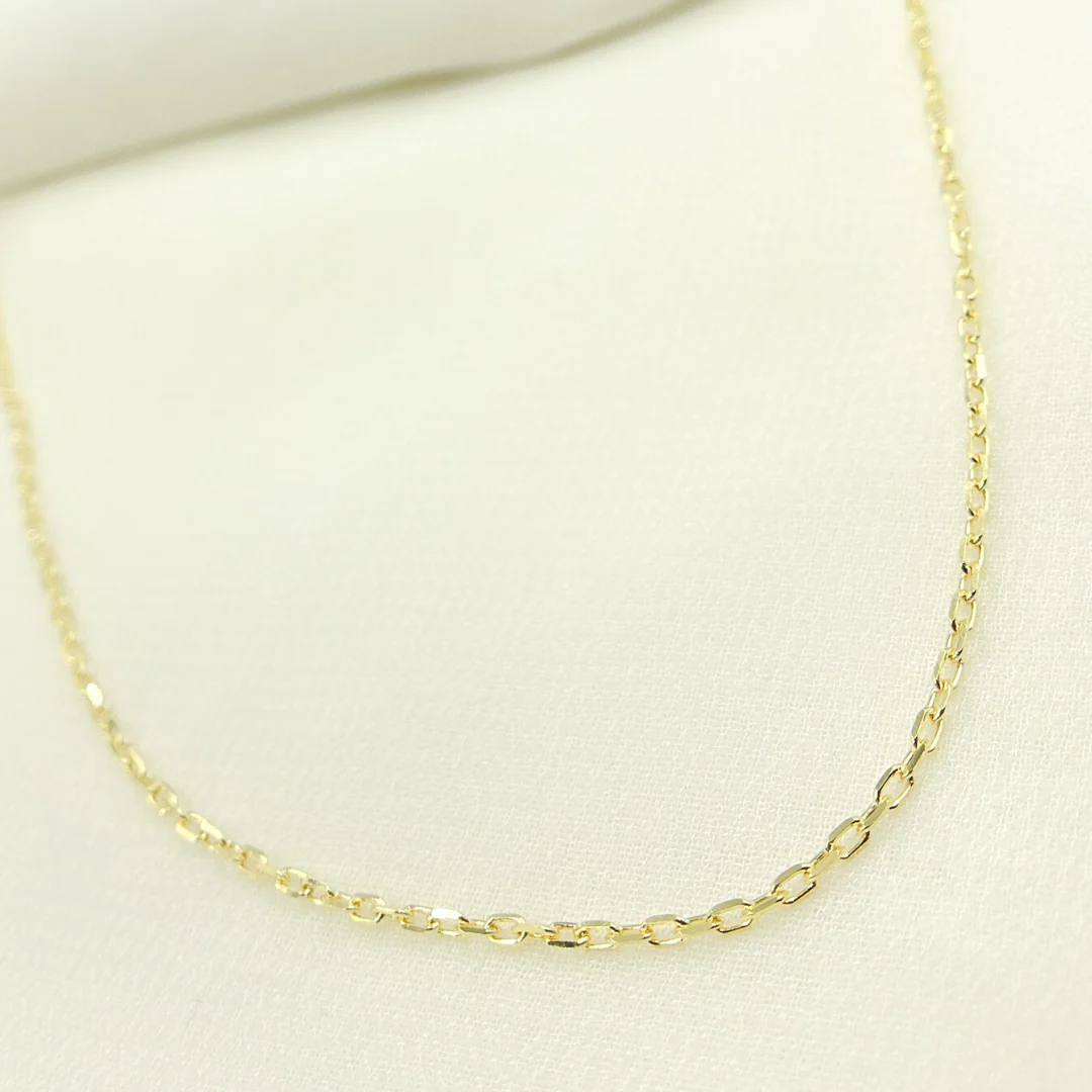 0501768FD. 14K Solid Gold Cable Chain - Image 4
