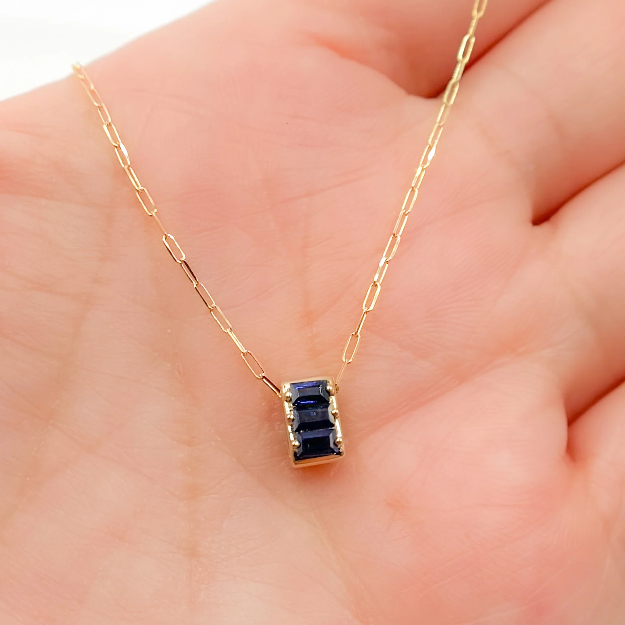 CMZ00099. 14K Solid Gold Charm with Gemstones - Image 6