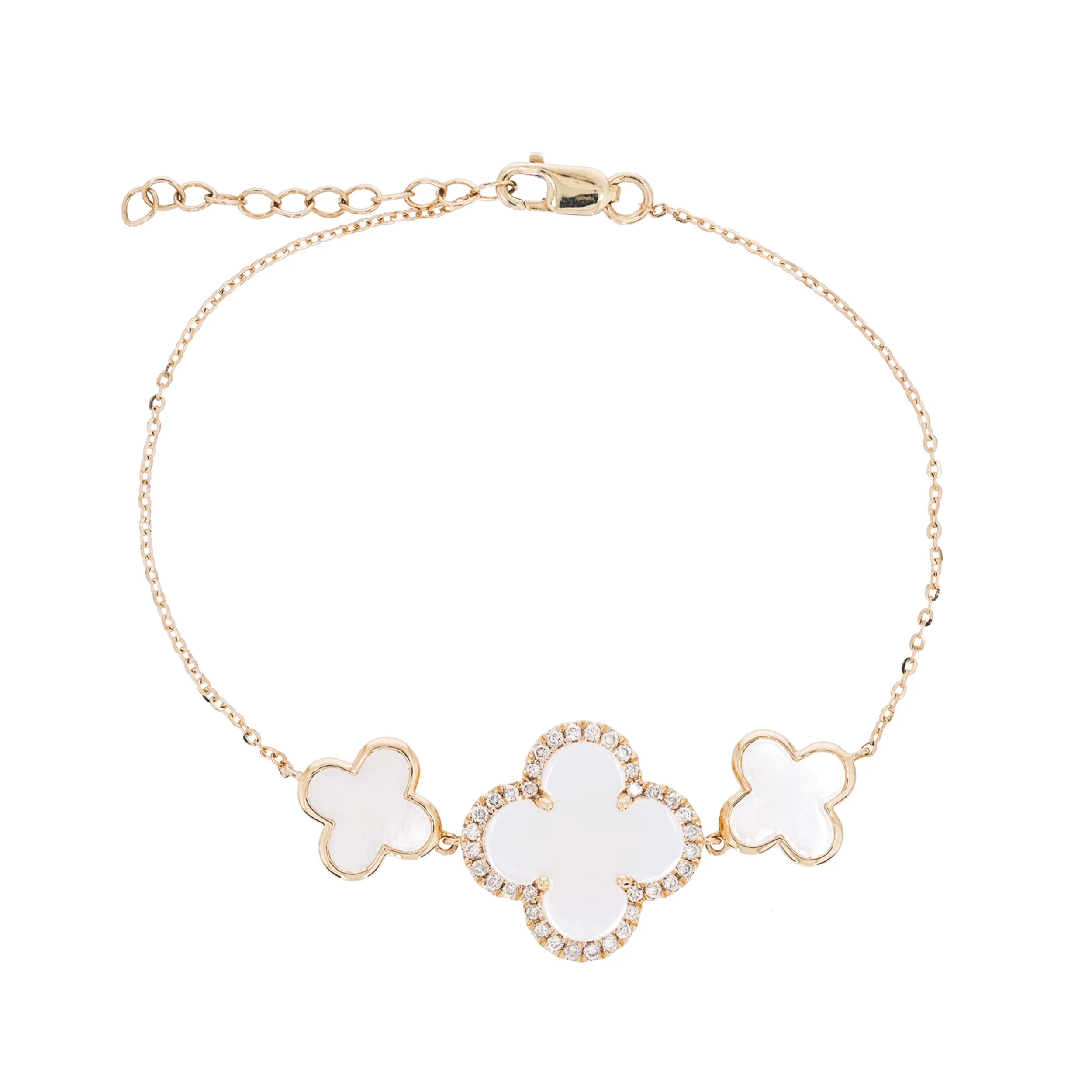 BFE60919PL. 14K Solid Gold Diamond and Gemstone Bracelet