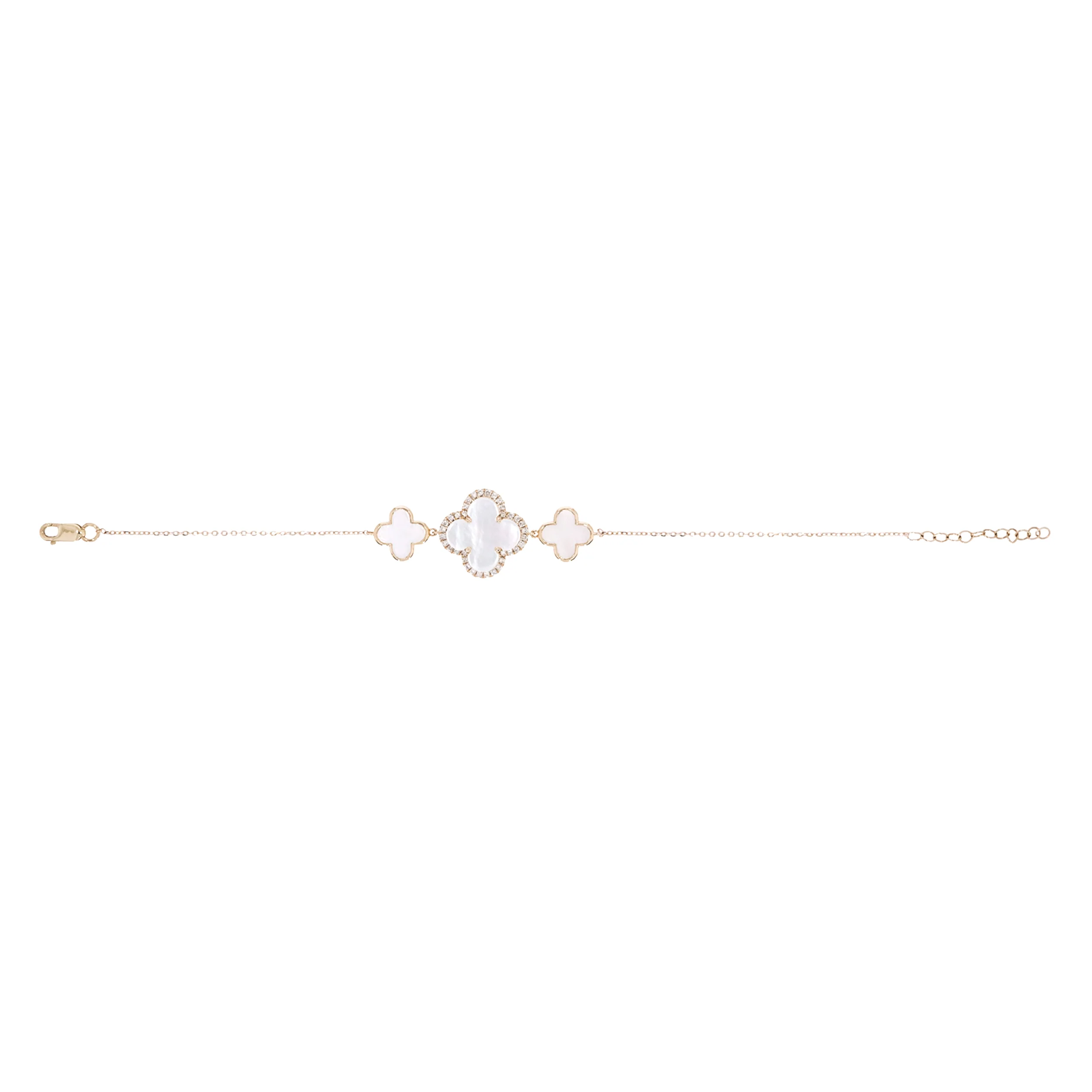 BFE60919PL. 14K Solid Gold Diamond and Gemstone Bracelet - Image 2