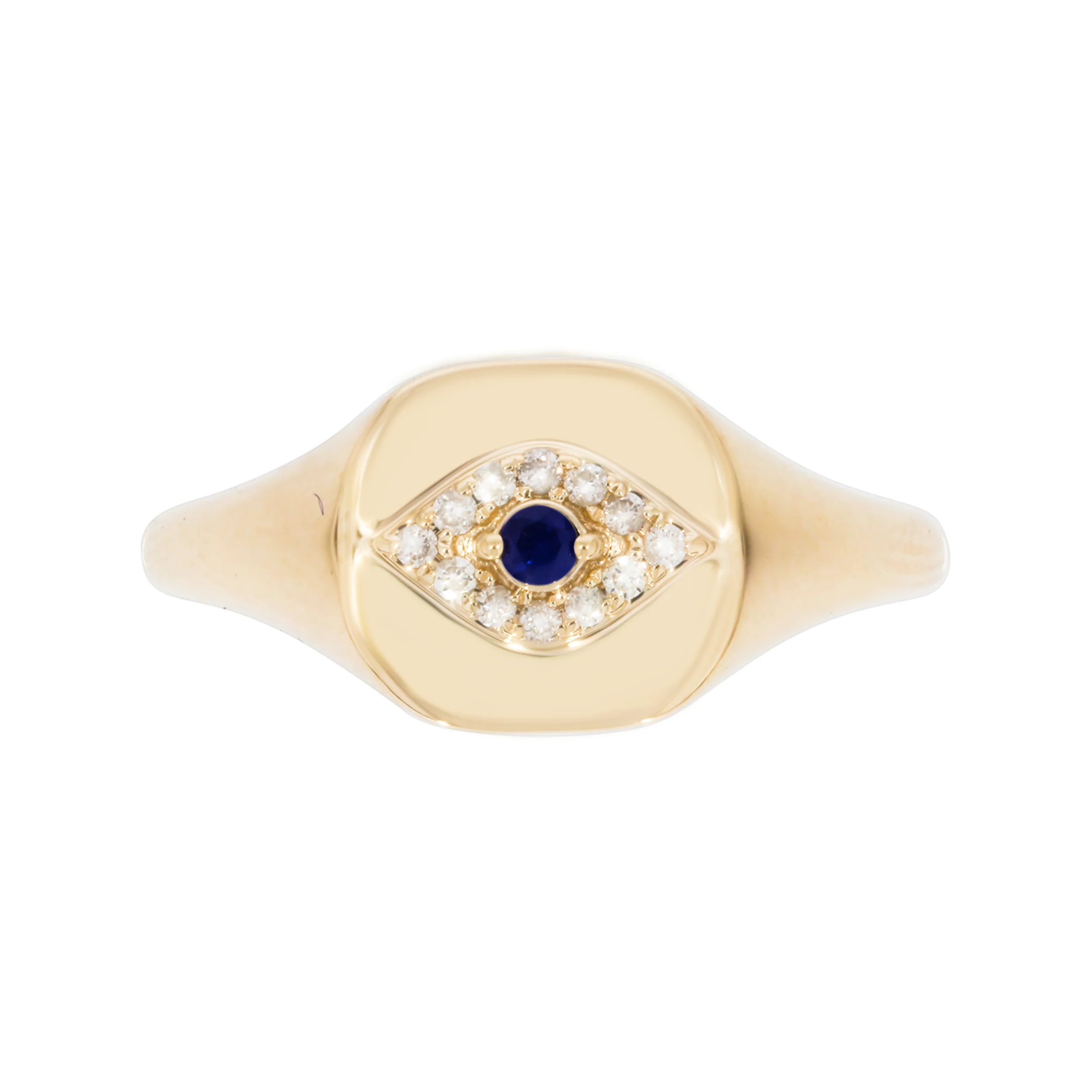 RFA18438BS. 14K Solid Gold Diamond and Gemstone Ring - Image 2