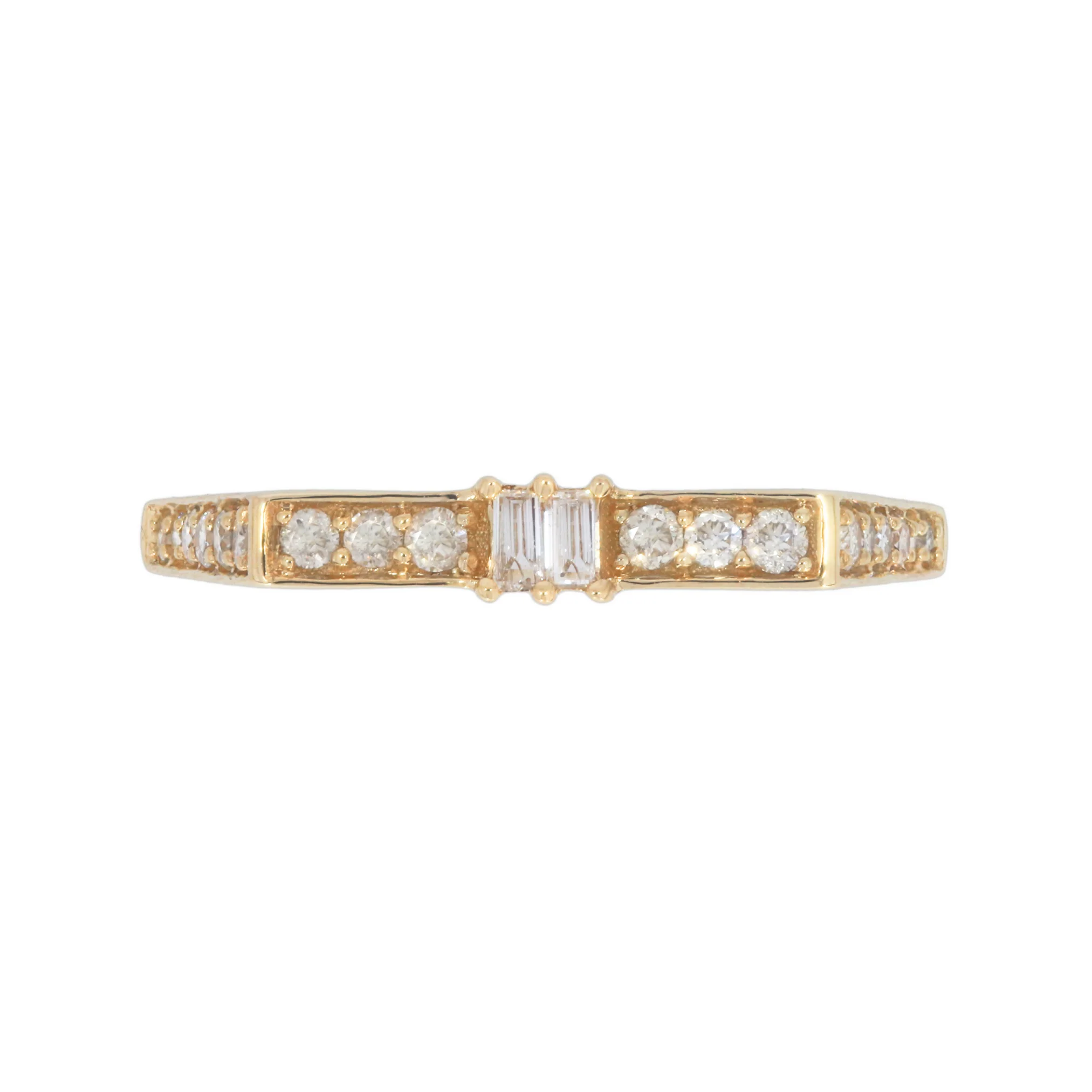 CRN00710. 14K Solid Gold Diamond Ring - Image 3