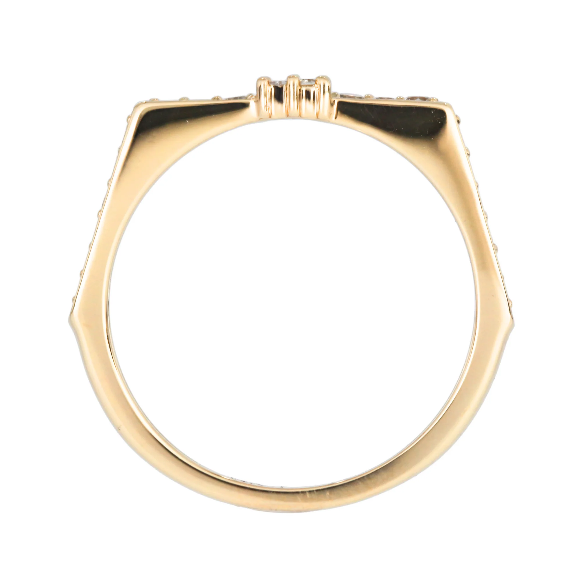 CRN00710. 14K Solid Gold Diamond Ring - Image 4