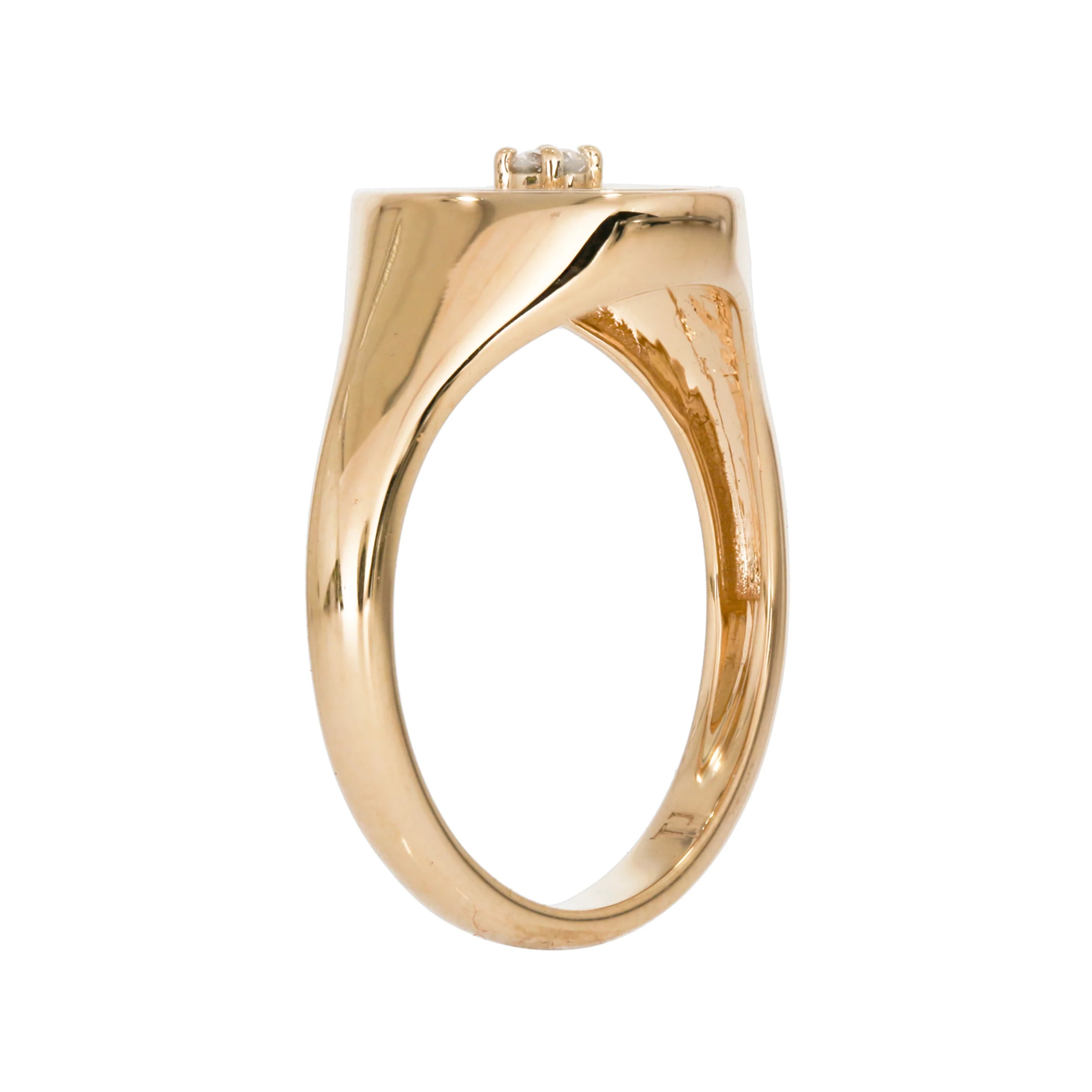 RFA18434. 14K Solid Gold Diamond Ring - Image 3